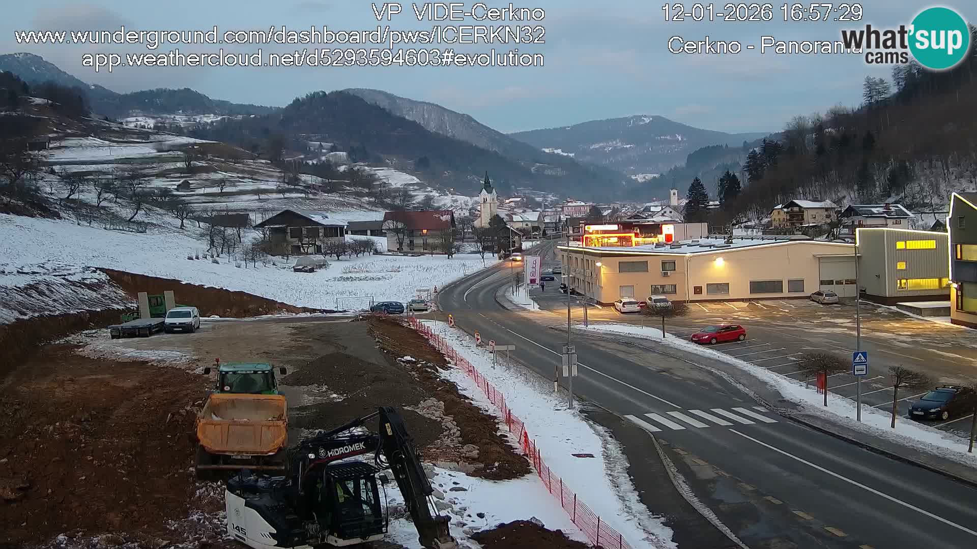 Cerkno ulaz u grad – Kamera uživo