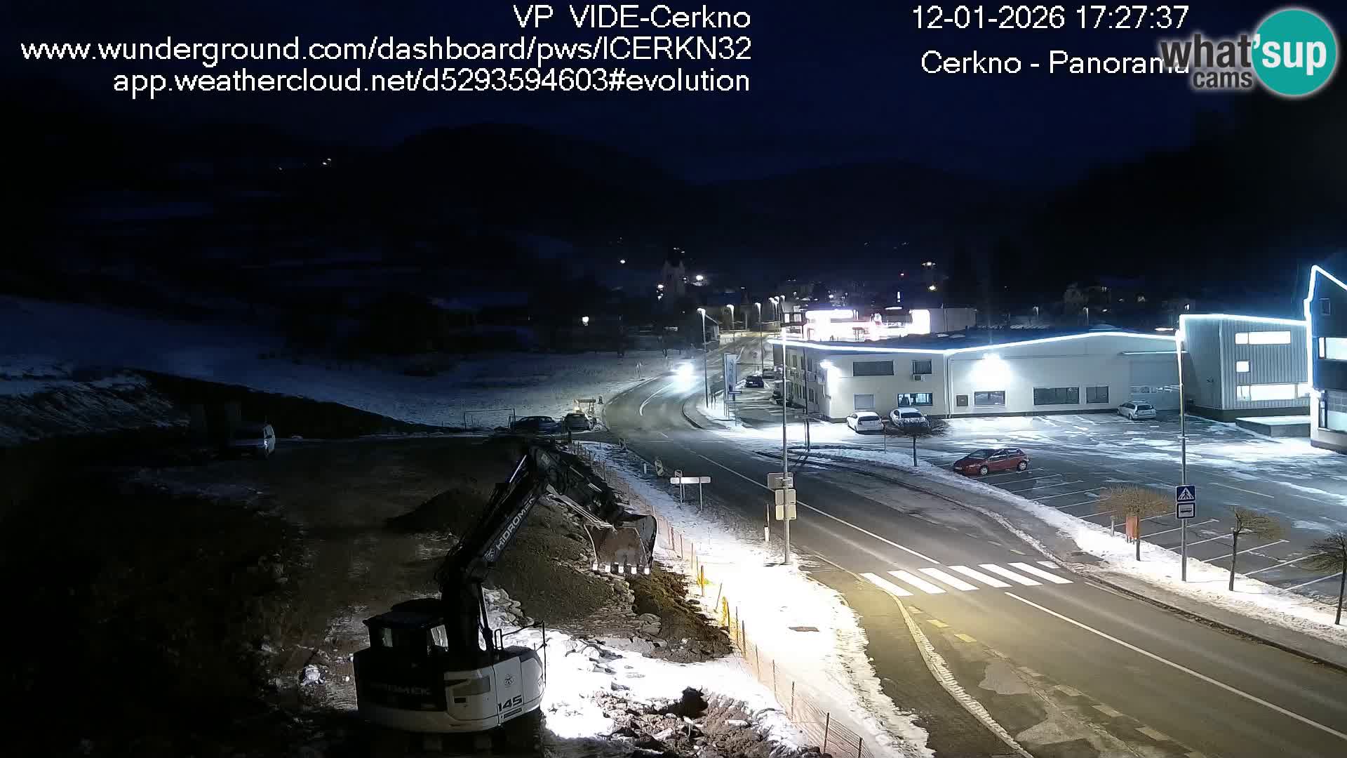 Webcam en direct – Entrée de la ville de Cerkno