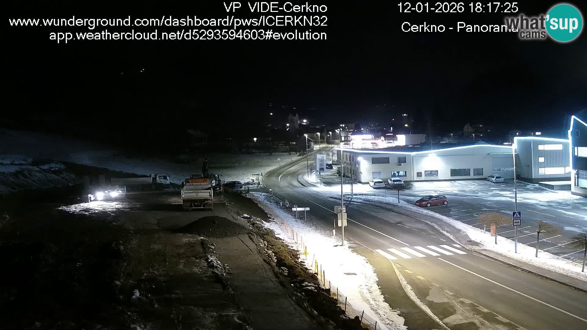 Webcam en direct – Entrée de la ville de Cerkno