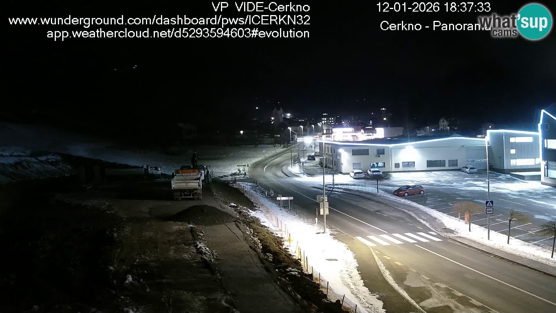 Cerkno entrada a la ciudad Webcam en vivo