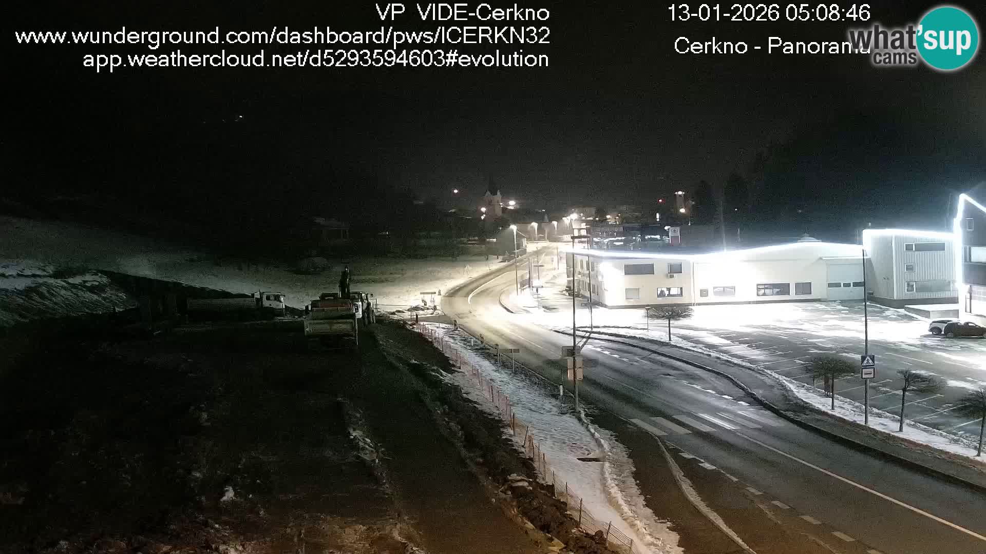 Cerkno city entrance Live Webcam