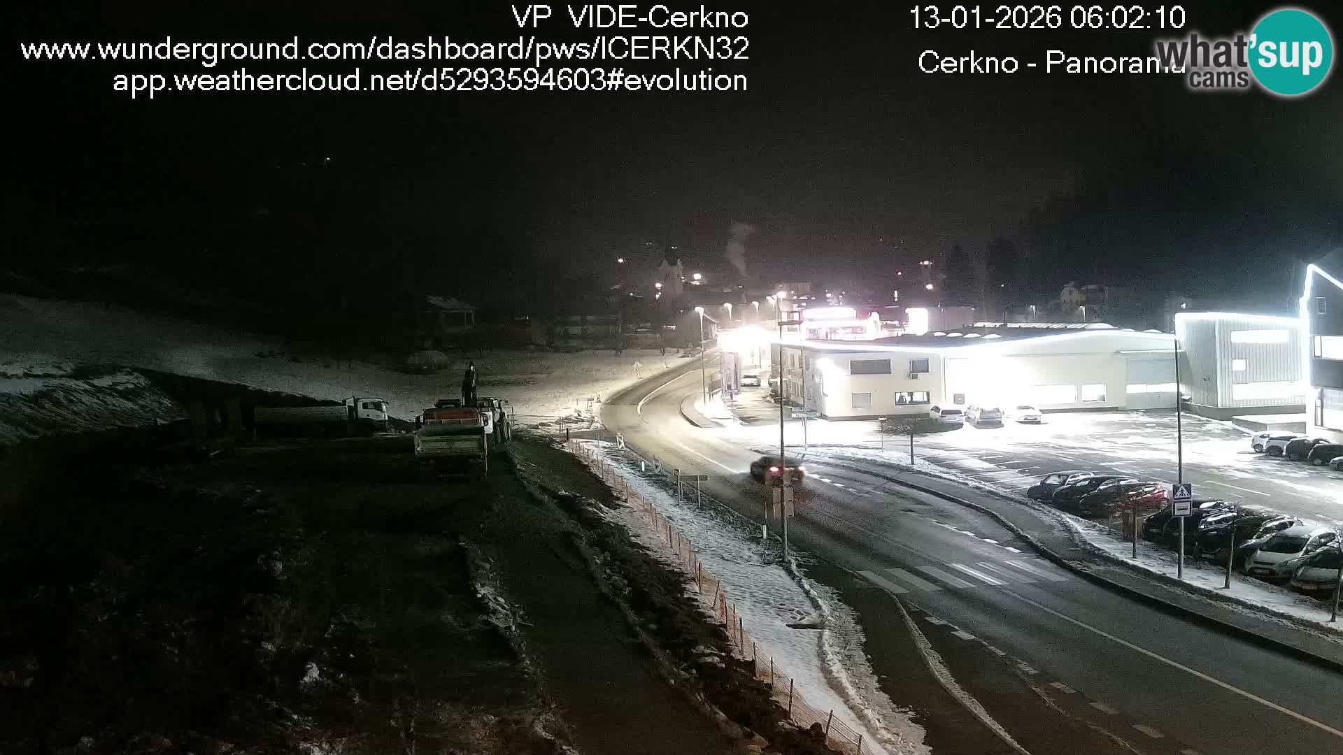 Cerkno city entrance Live Webcam