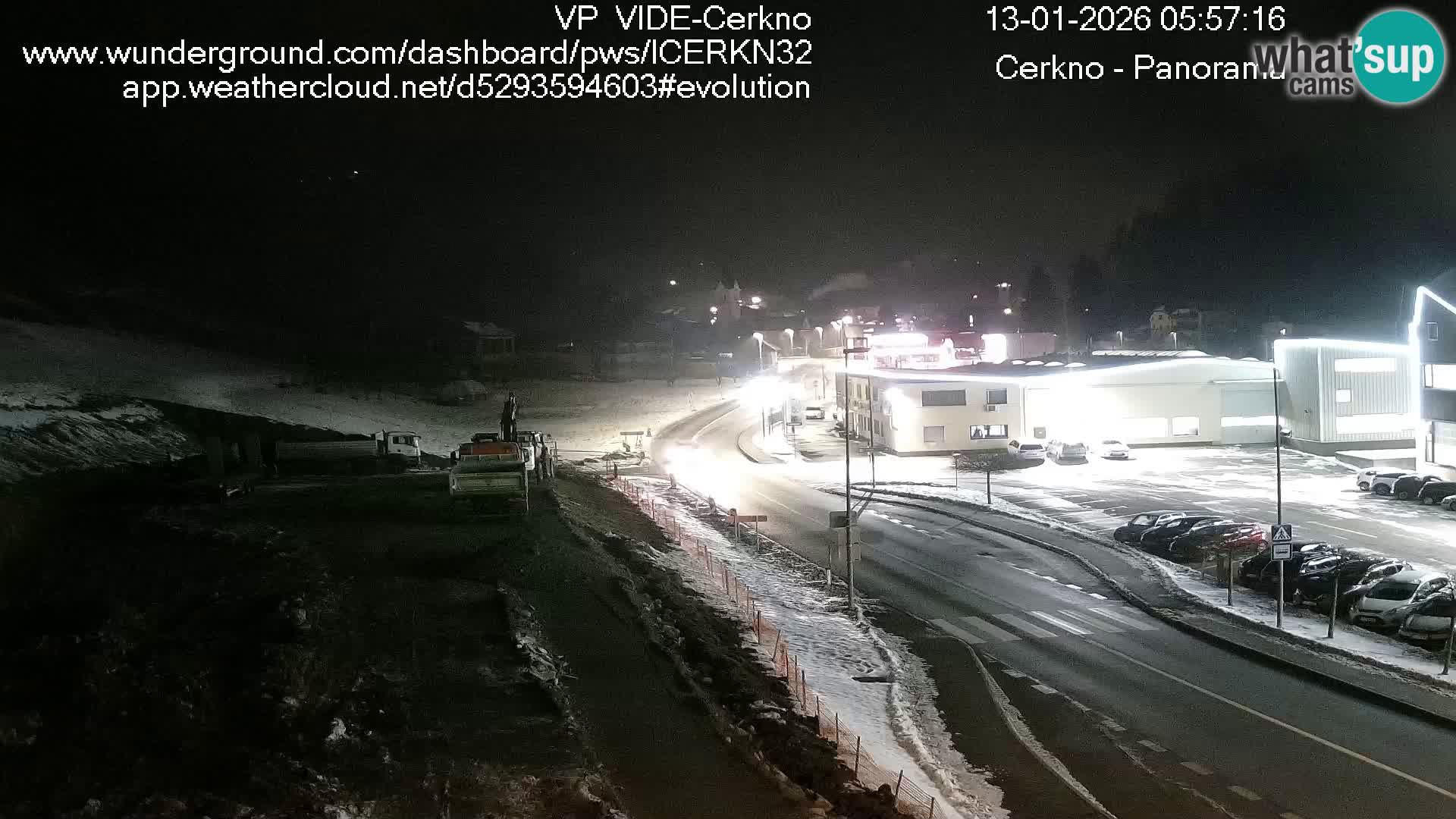 Cerkno entrada a la ciudad Webcam en vivo