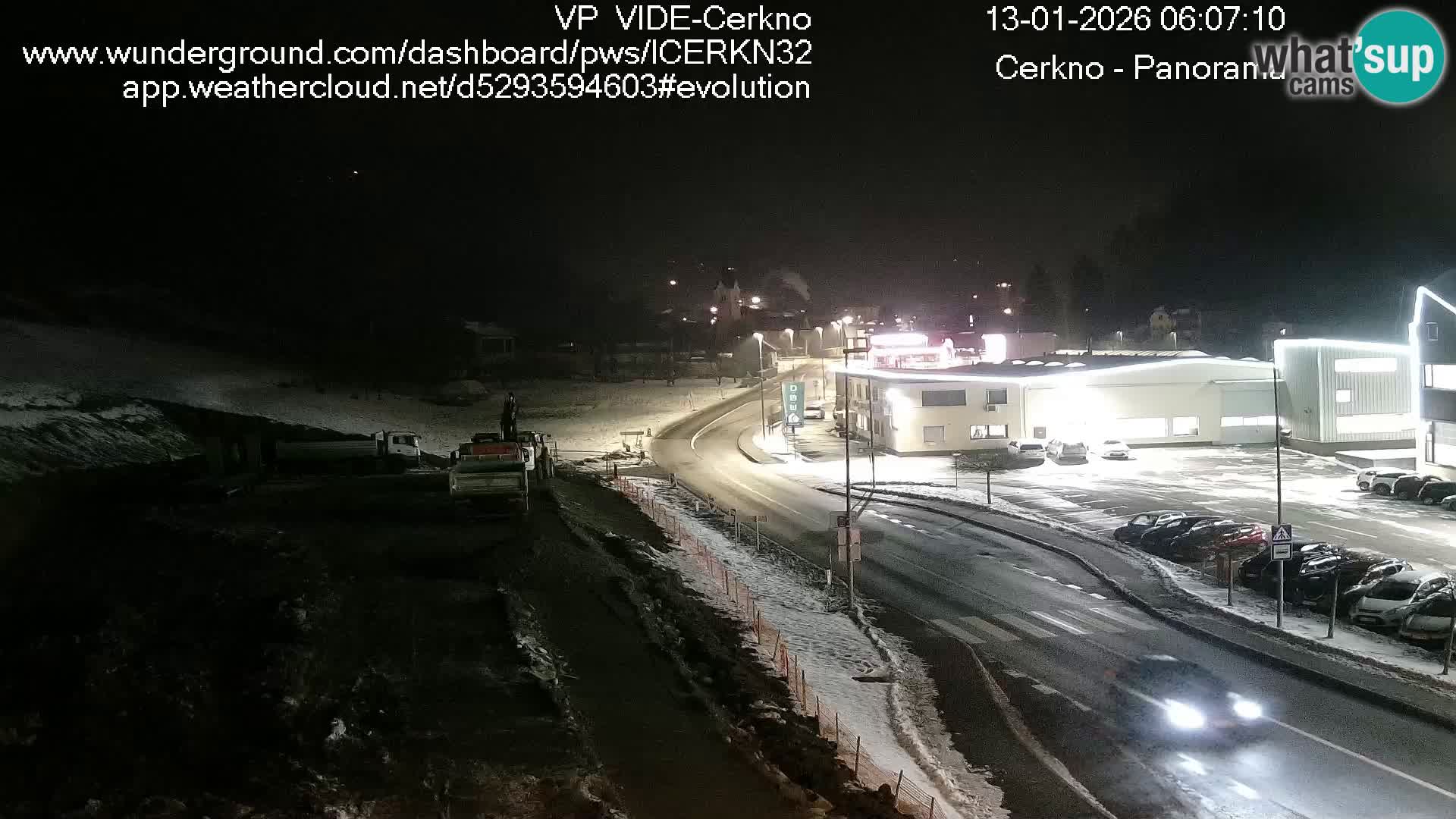 Webcam en direct – Entrée de la ville de Cerkno