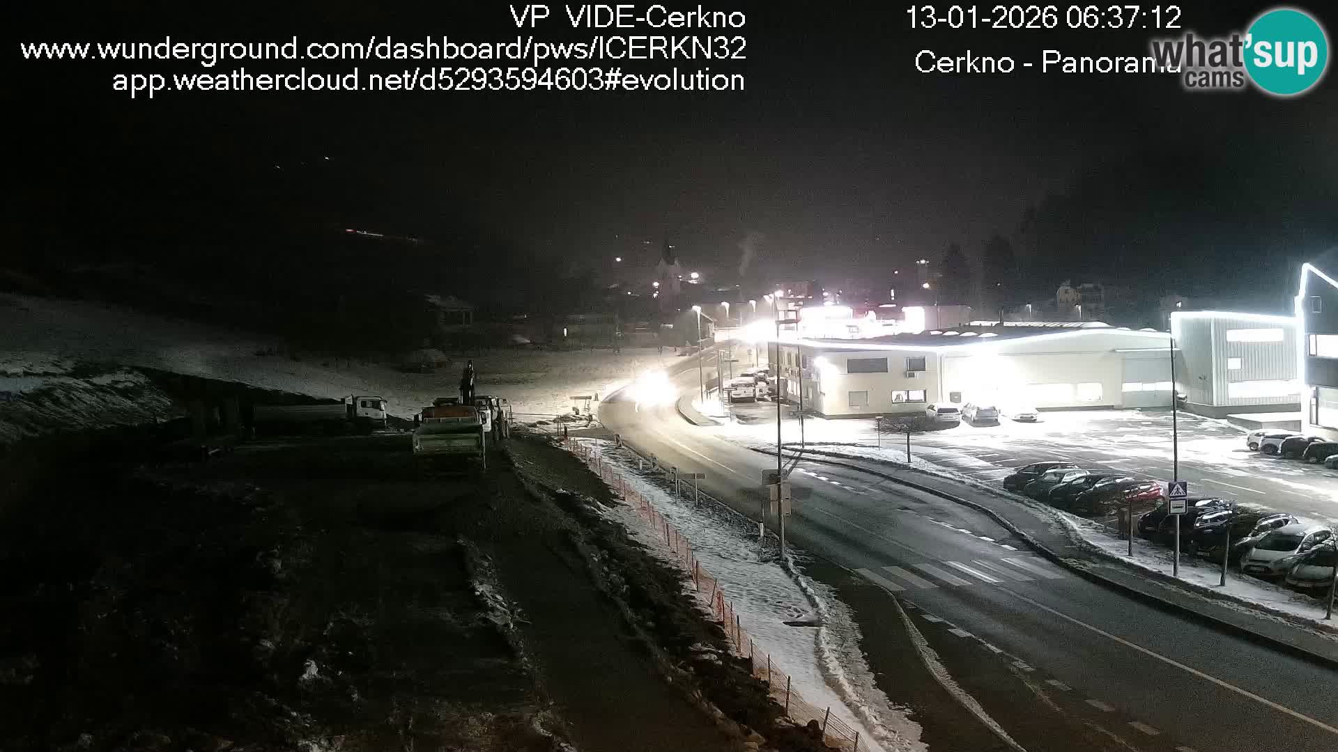 Cerkno entrada a la ciudad Webcam en vivo