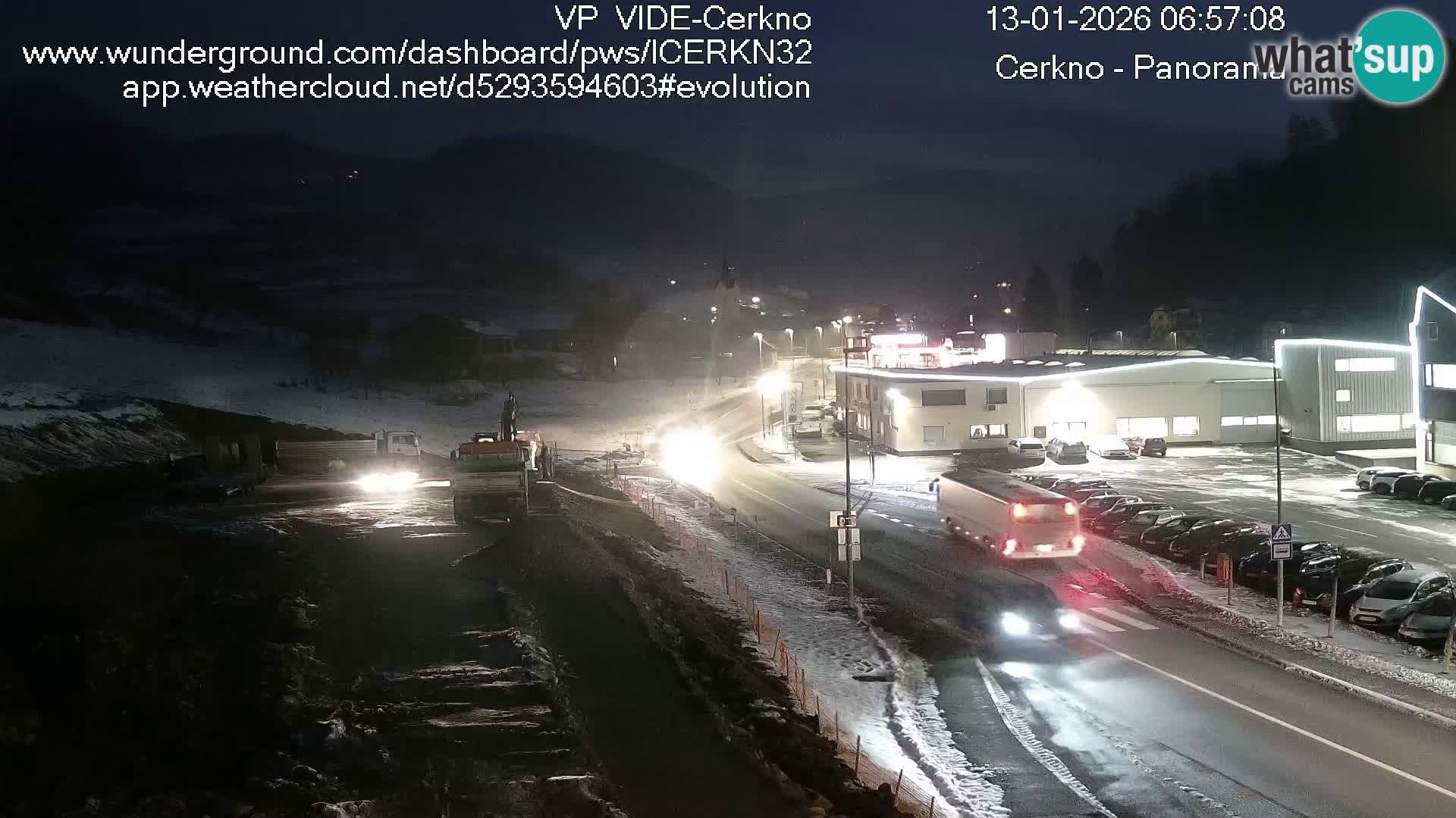 Cerkno city entrance Live Webcam