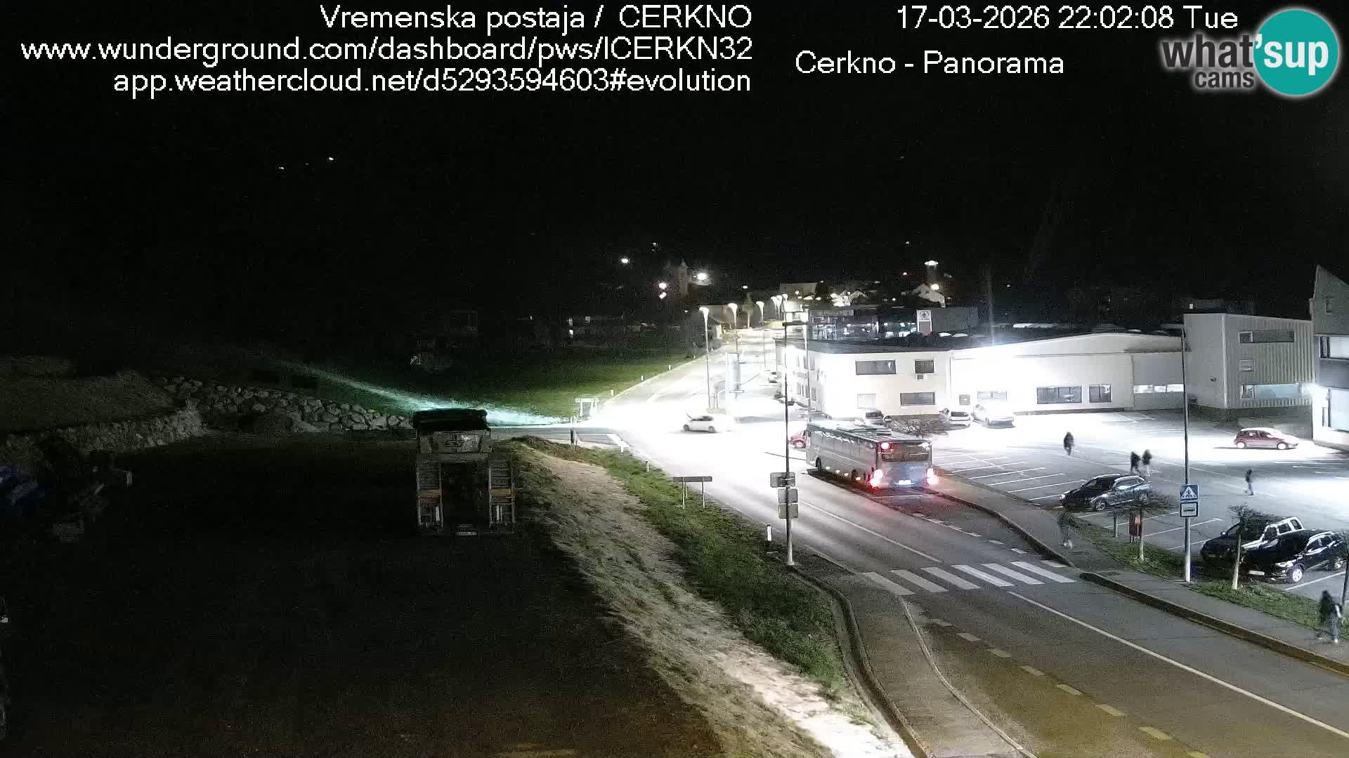 Cerkno city entrance Live Webcam
