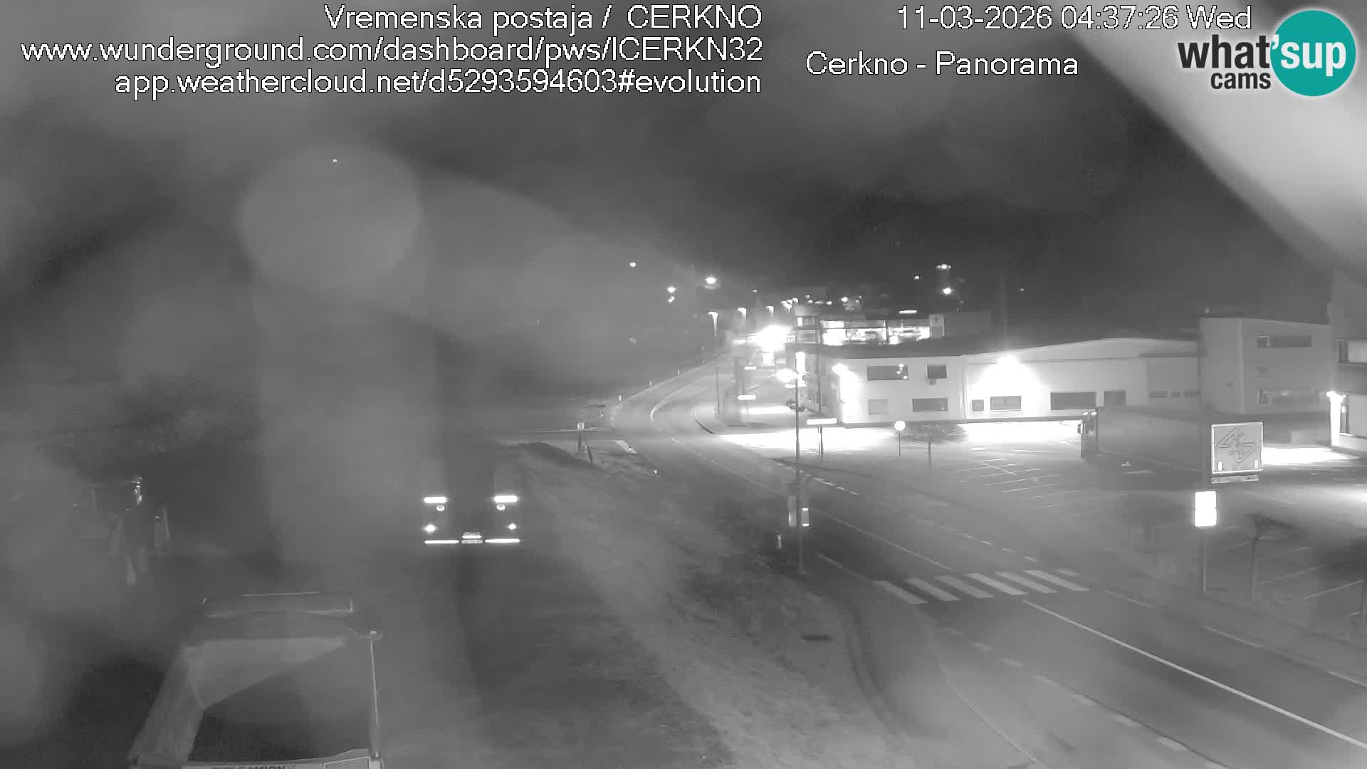 Cerkno city entrance Live Webcam