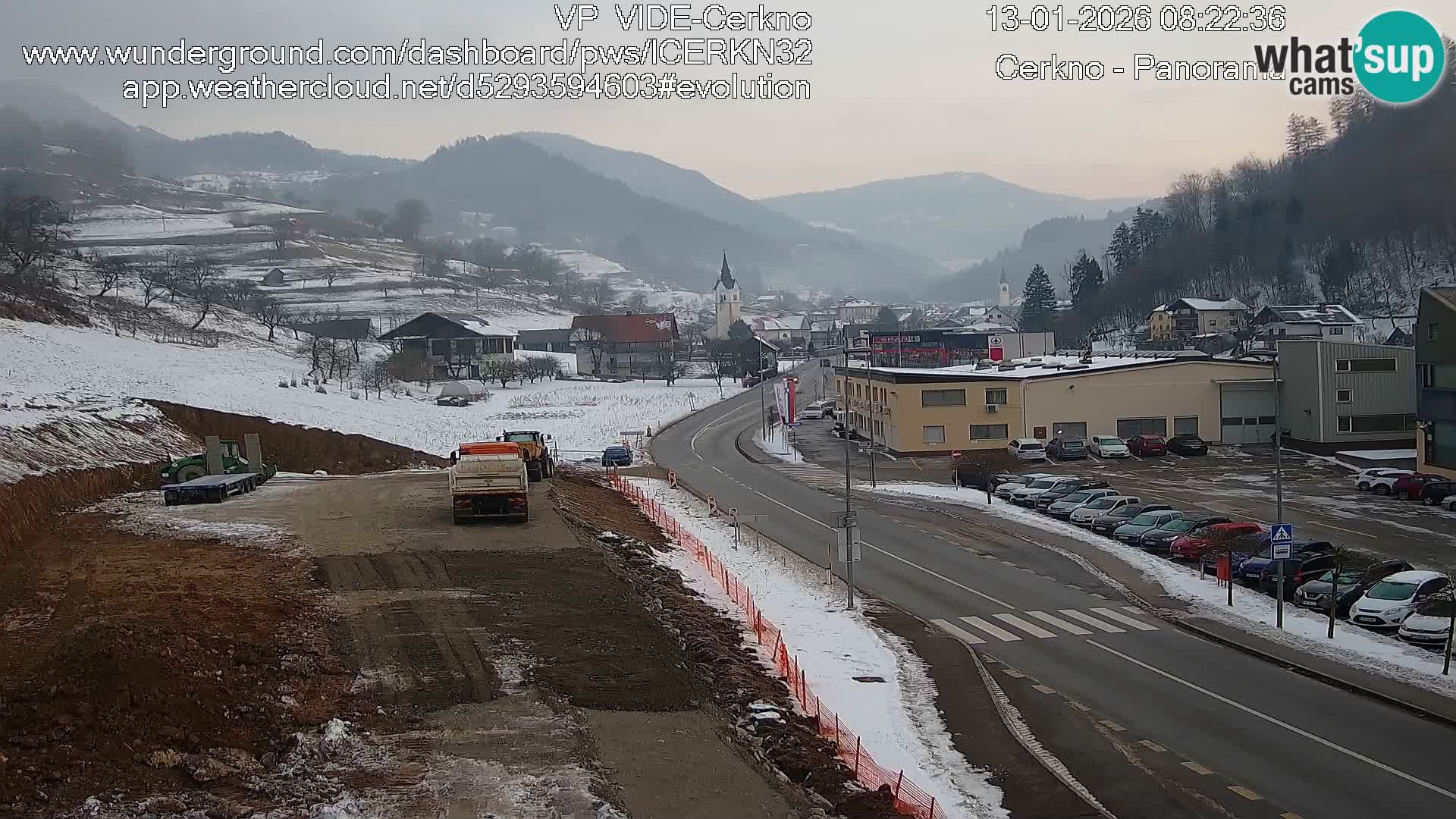 Cerkno ulaz u grad – Kamera uživo
