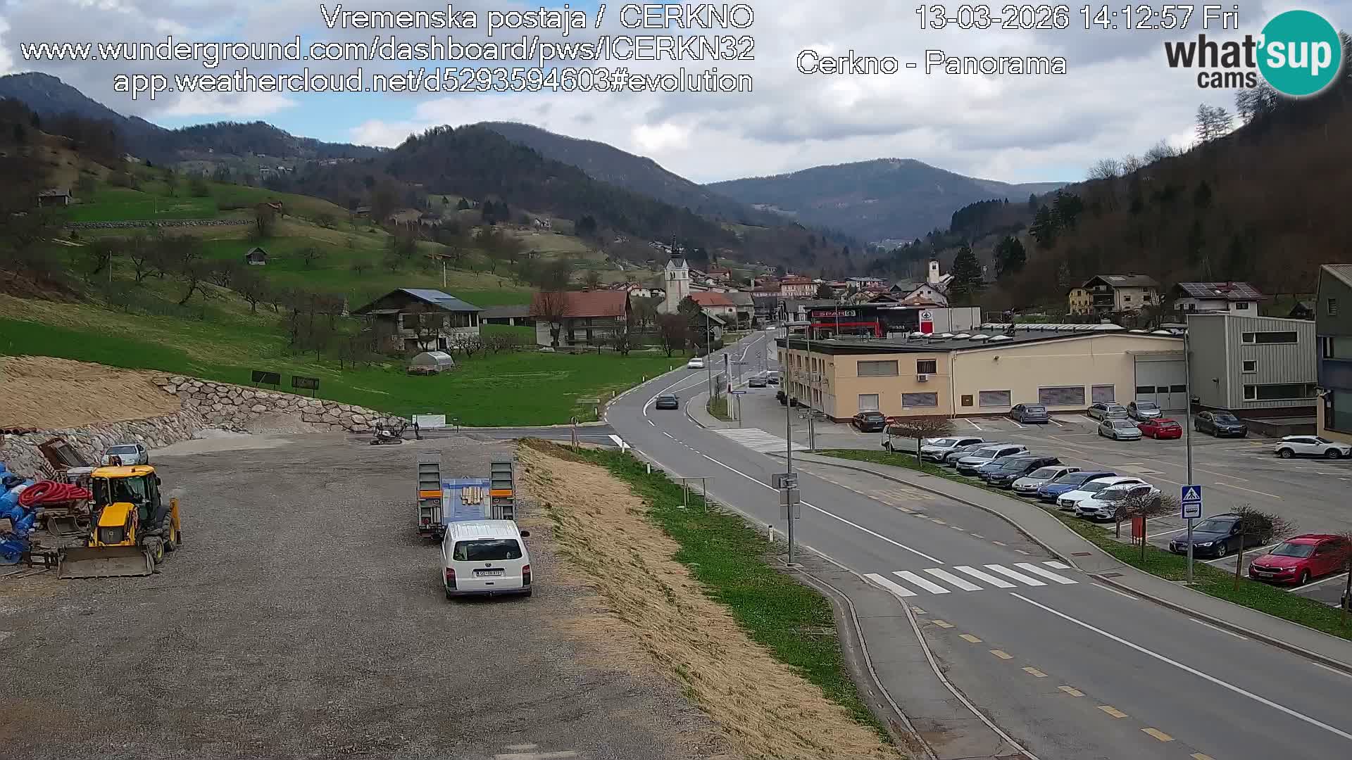 Cerkno ulaz u grad – Kamera uživo