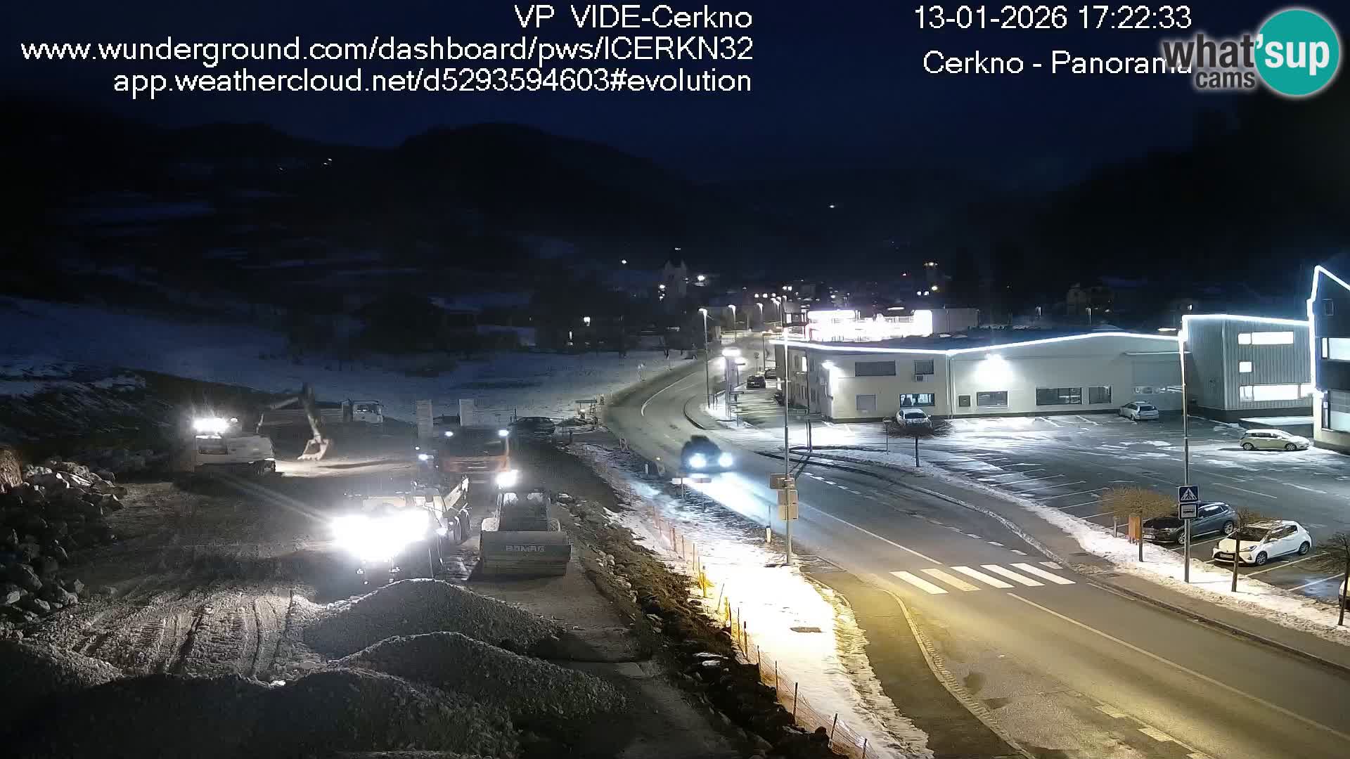 Cerkno city entrance Live Webcam