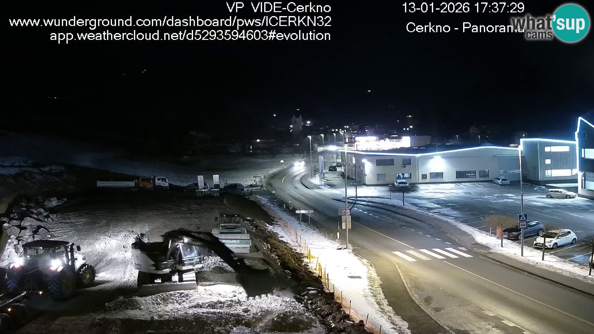 Cerkno city entrance Live Webcam