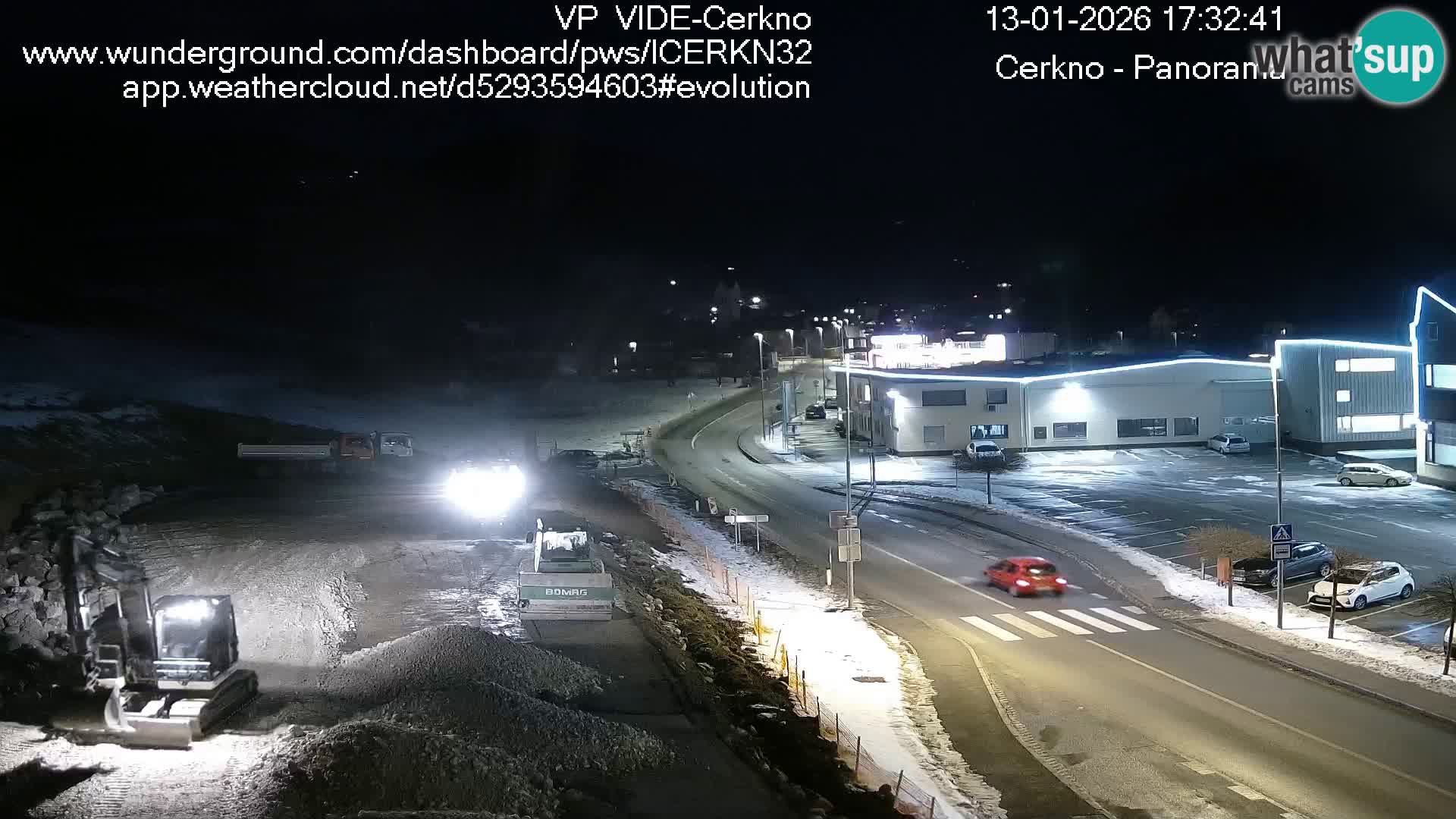 Webcam en direct – Entrée de la ville de Cerkno