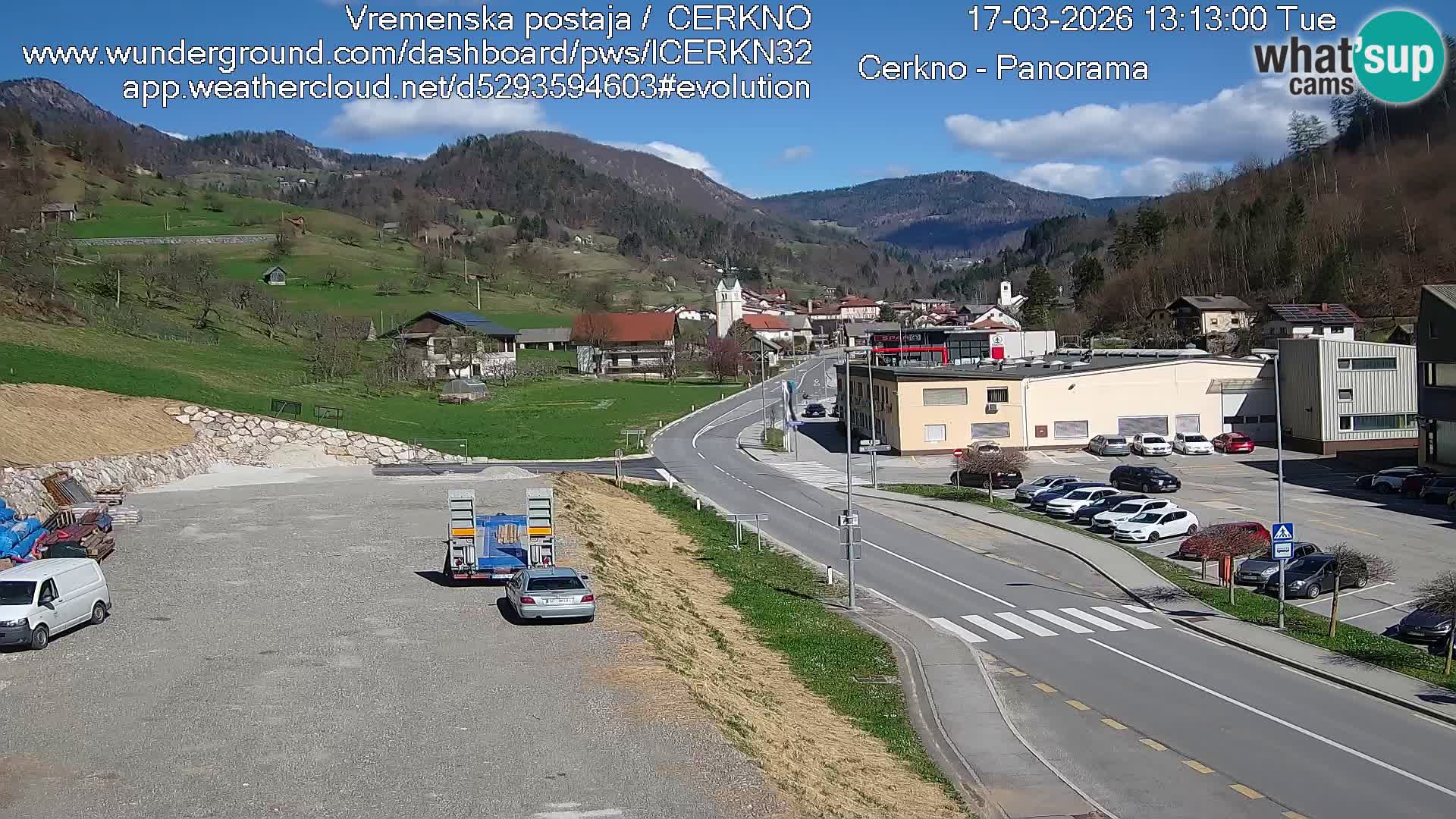 Webcam Ingresso Città di Cerkno