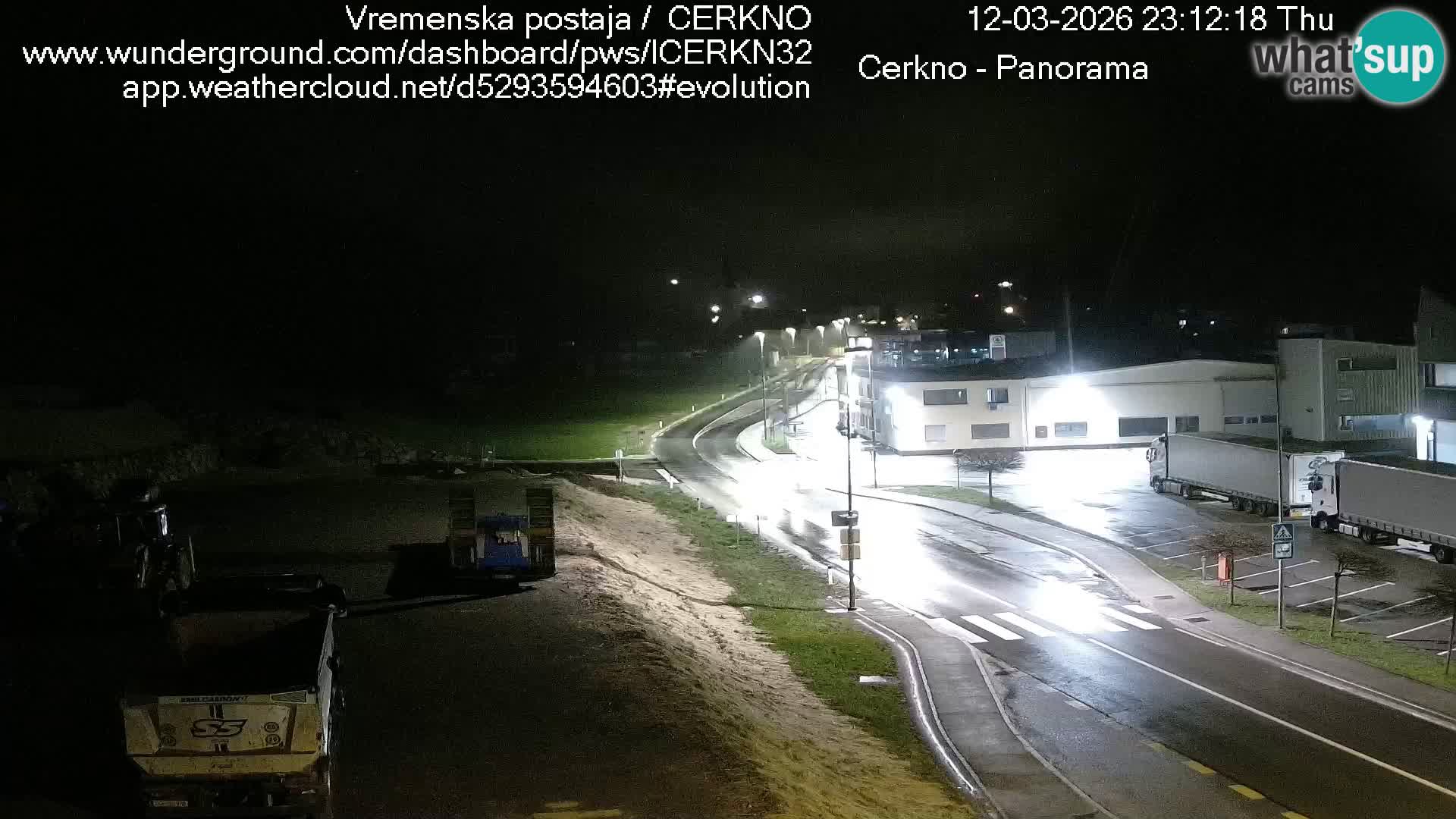 Webcam en direct – Entrée de la ville de Cerkno