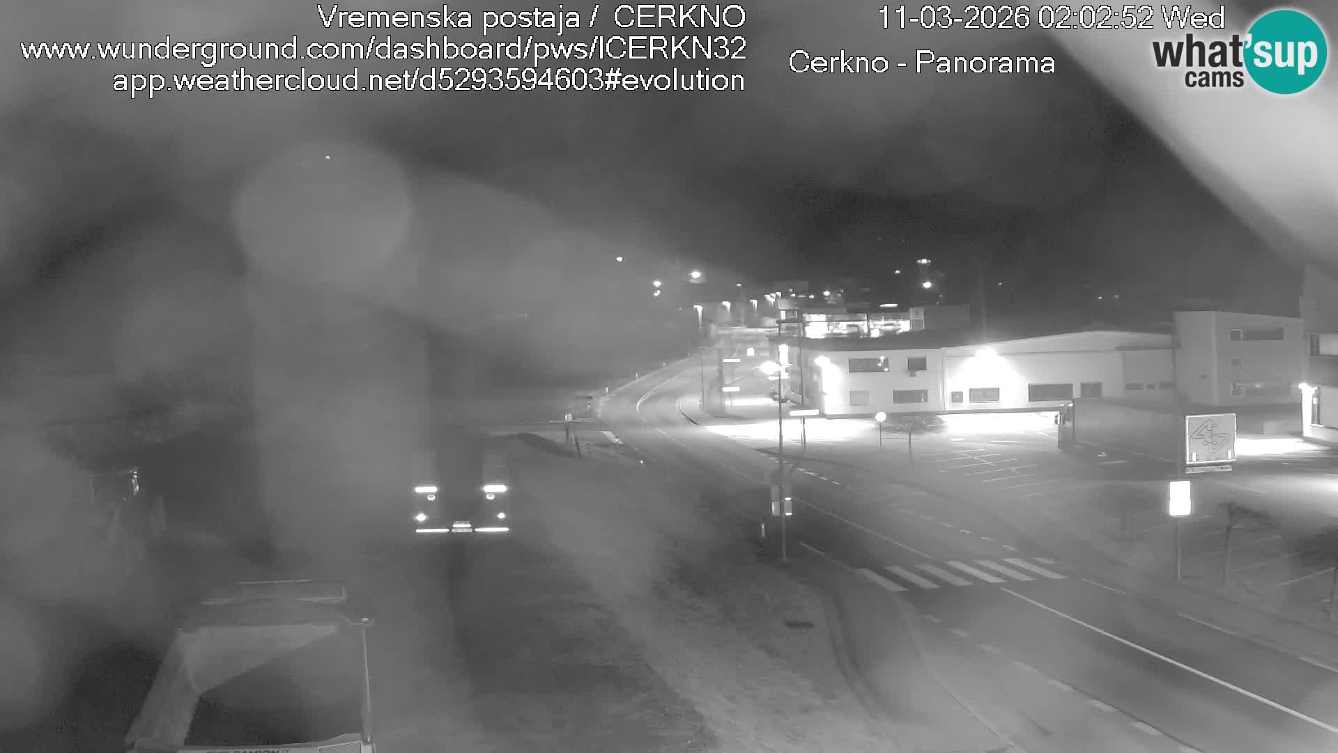 Cerkno city entrance Live Webcam