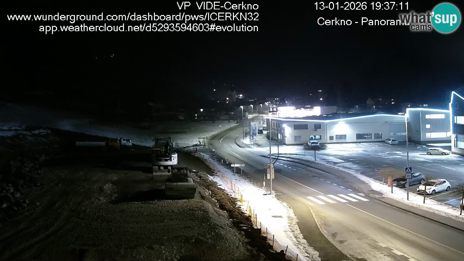 Cerkno city entrance Live Webcam