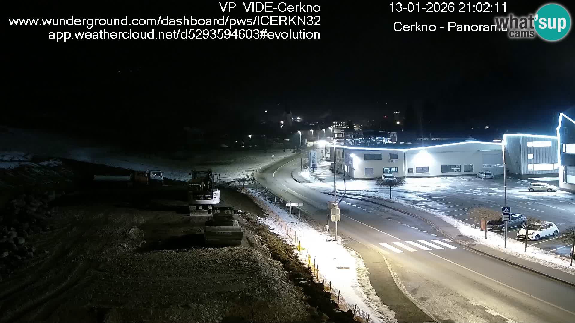 Cerkno entrada a la ciudad Webcam en vivo