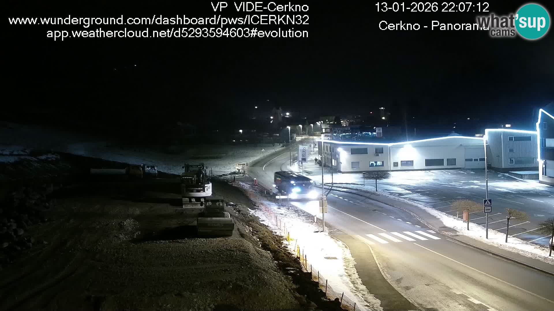 Cerkno entrada a la ciudad Webcam en vivo