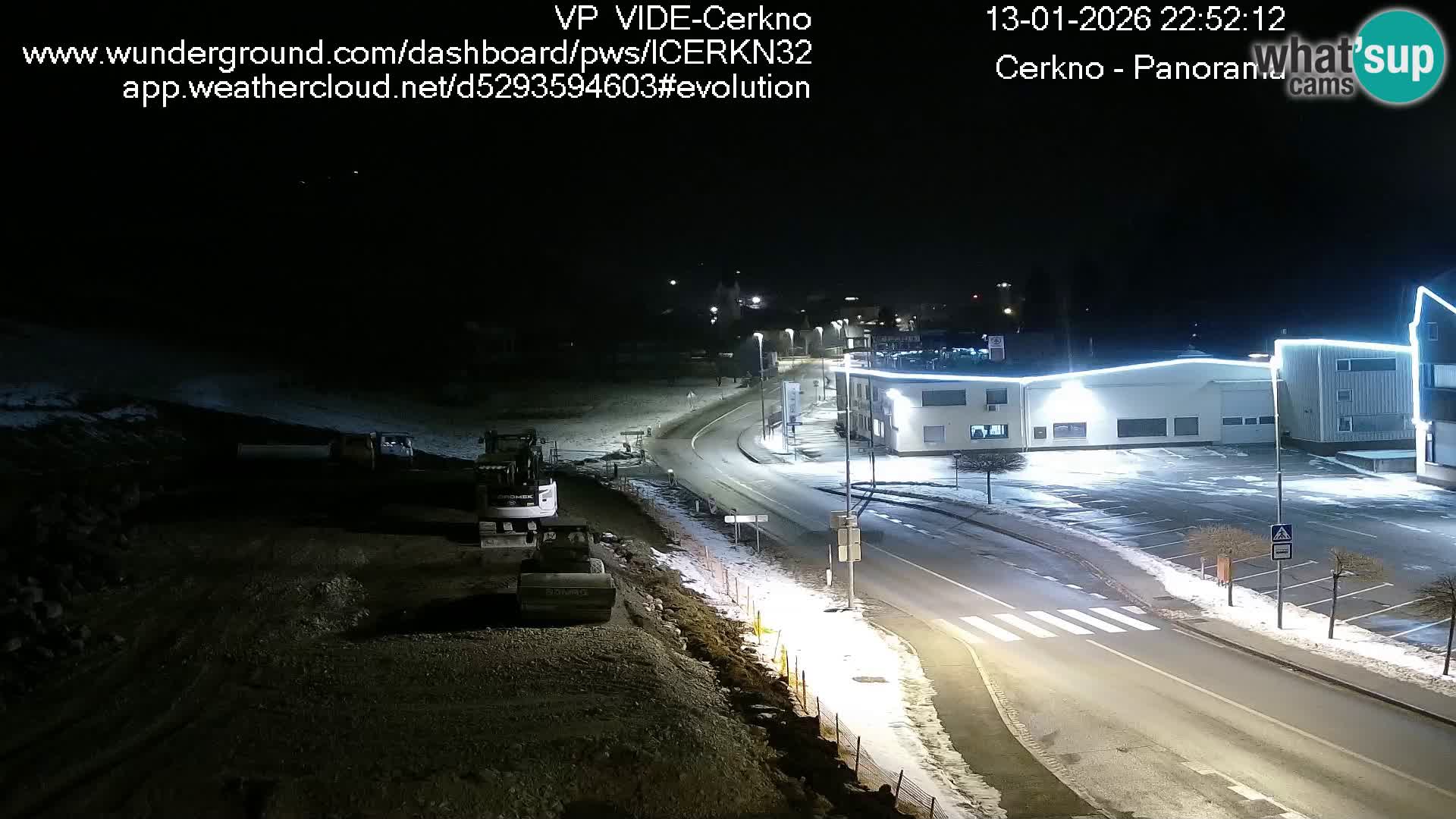 Cerkno city entrance Live Webcam