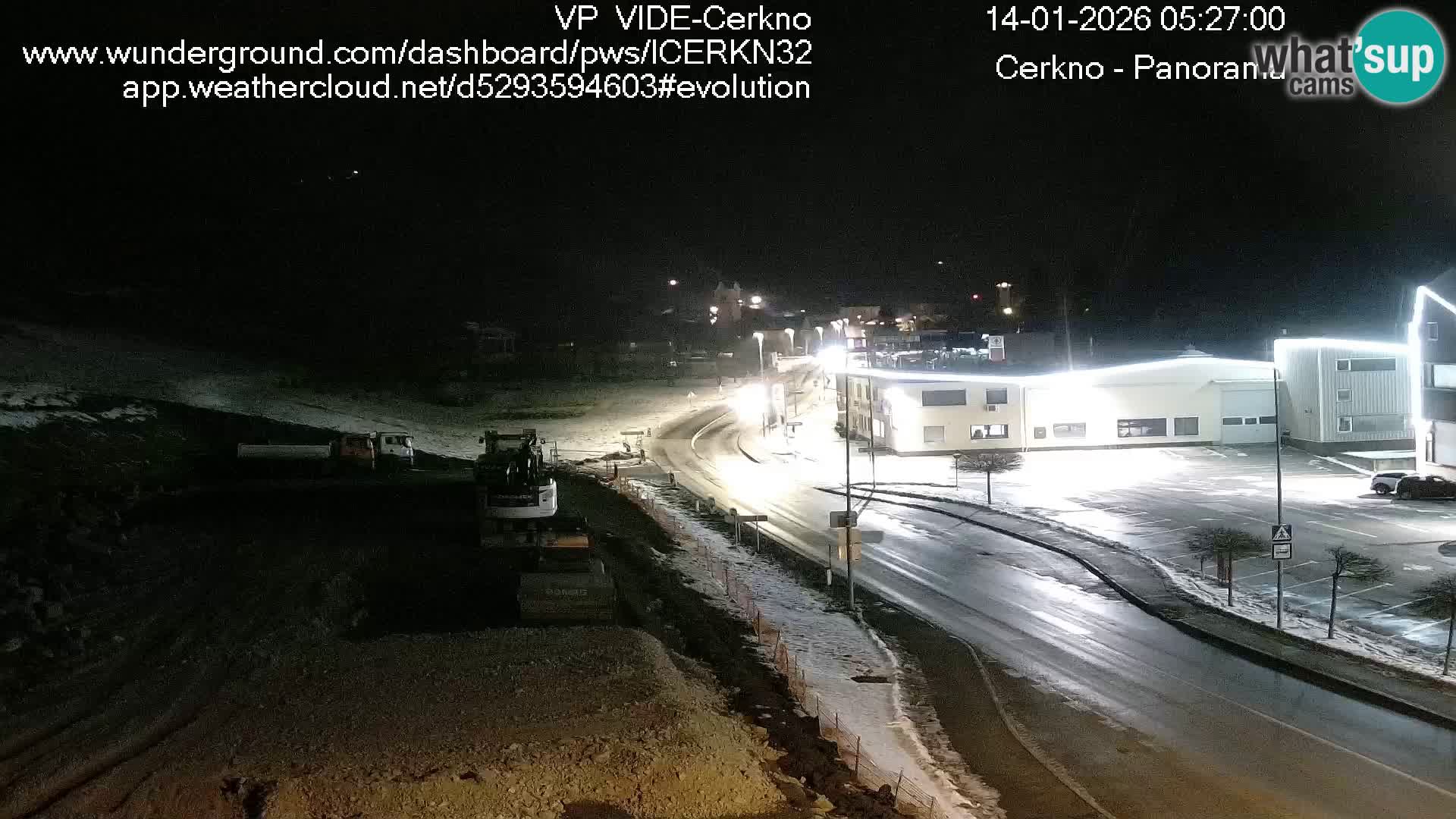 Cerkno entrada a la ciudad Webcam en vivo