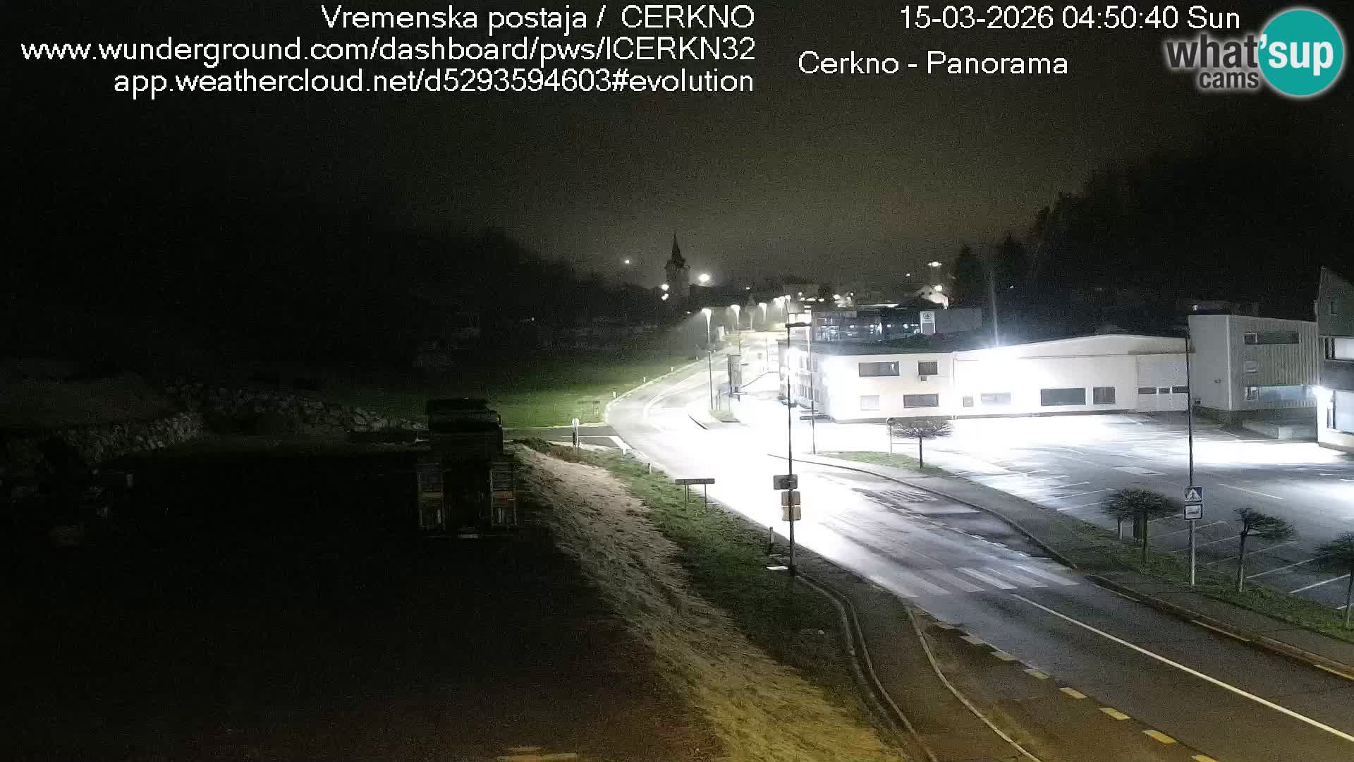 Webcam en direct – Entrée de la ville de Cerkno