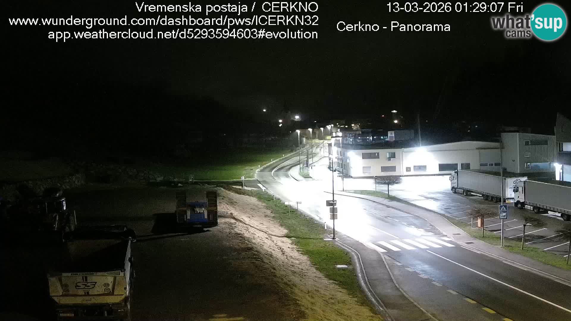 Cerkno city entrance Live Webcam