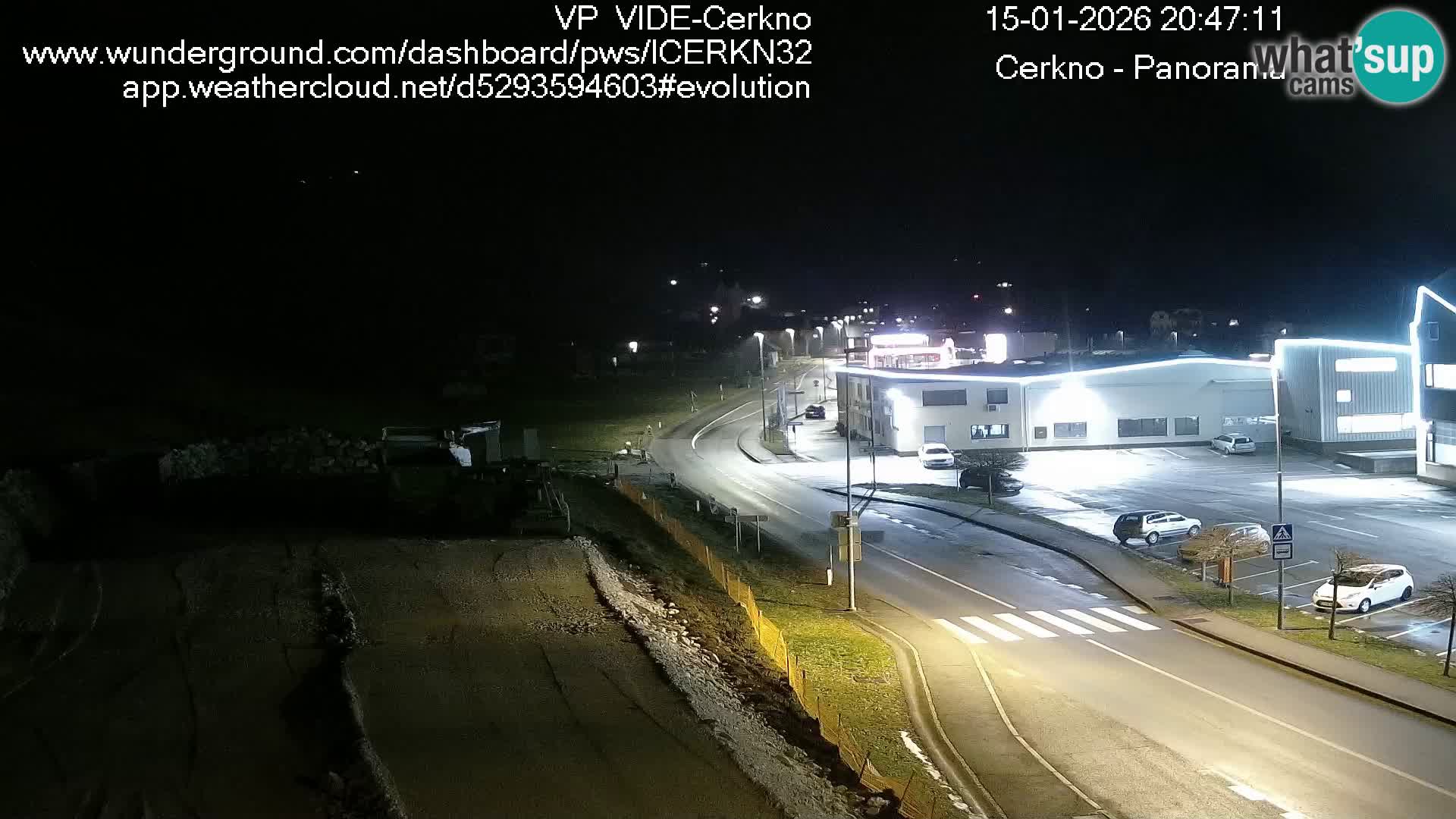 Cerkno entrada a la ciudad Webcam en vivo
