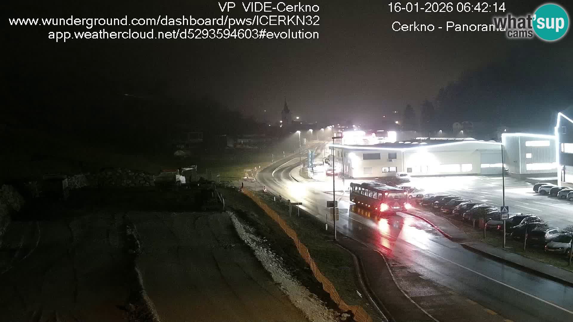 Cerkno city entrance Live Webcam