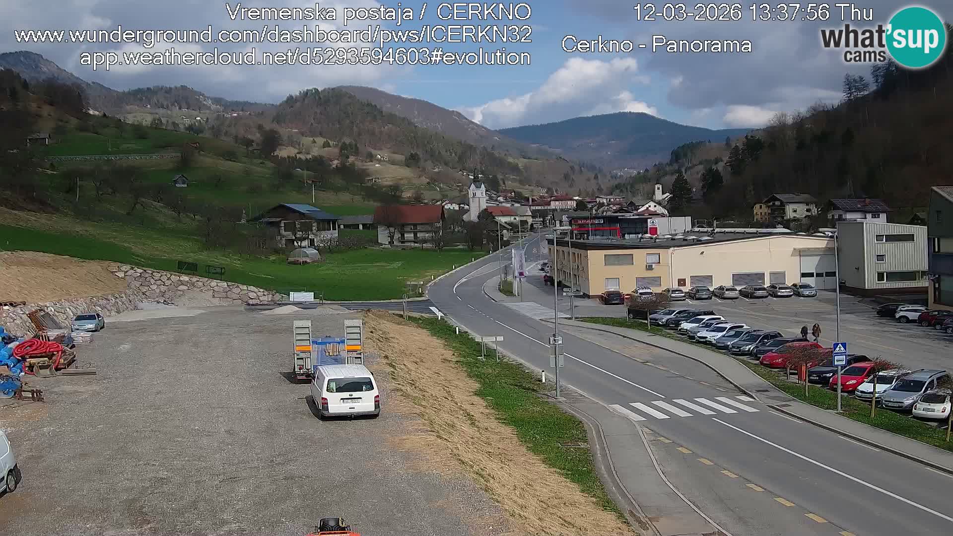 Cerkno ulaz u grad – Kamera uživo