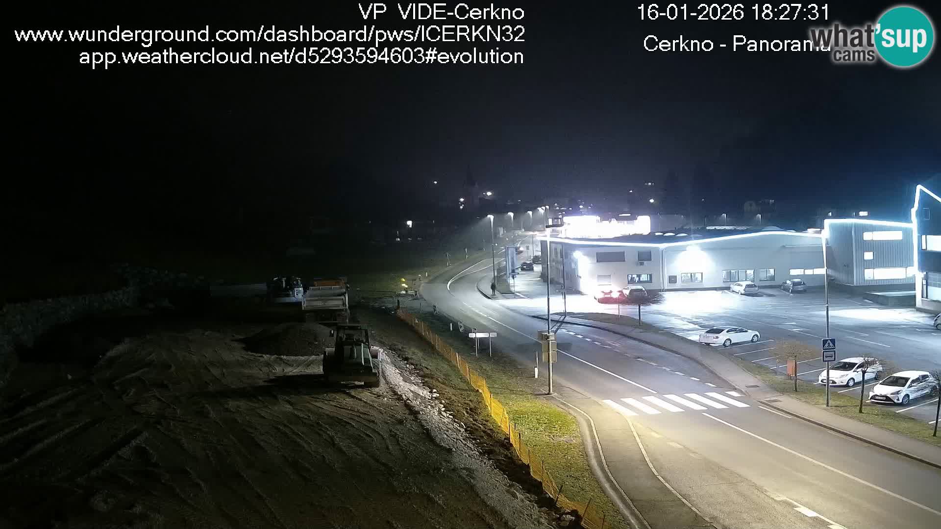 Cerkno city entrance Live Webcam