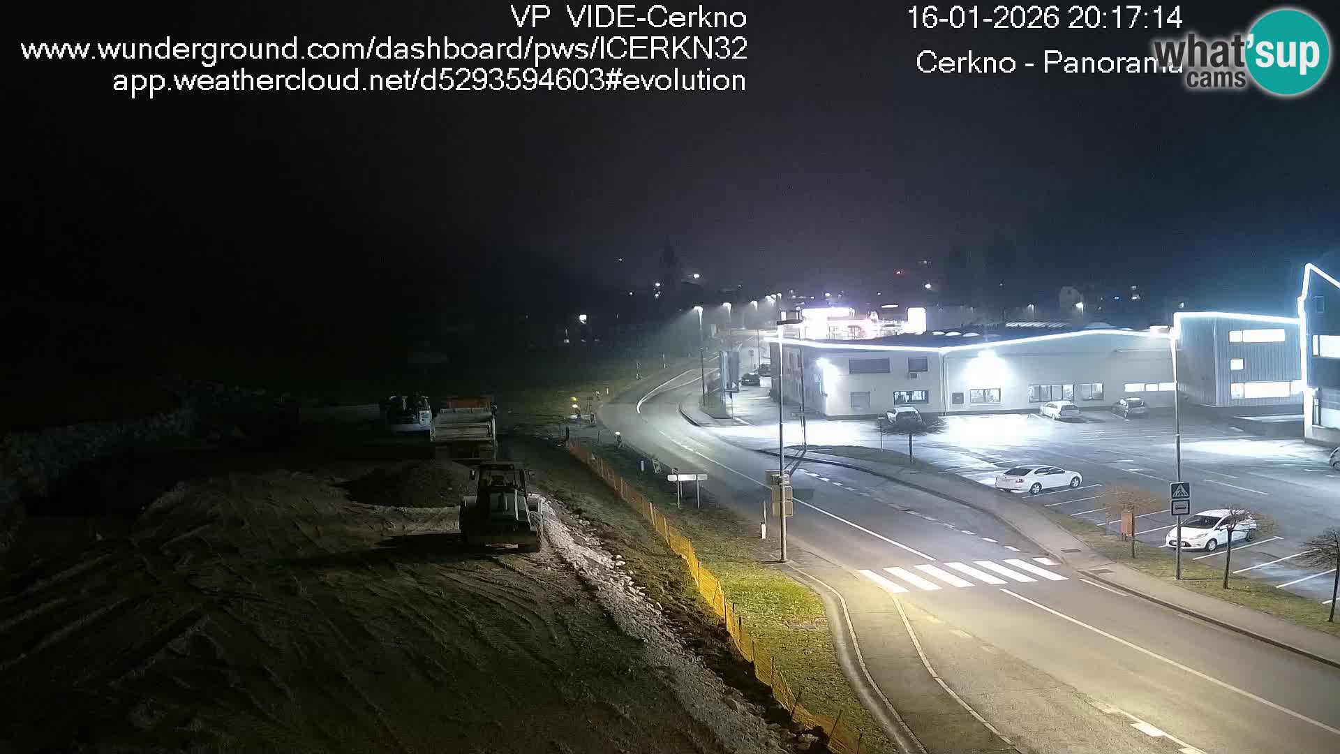 Cerkno city entrance Live Webcam