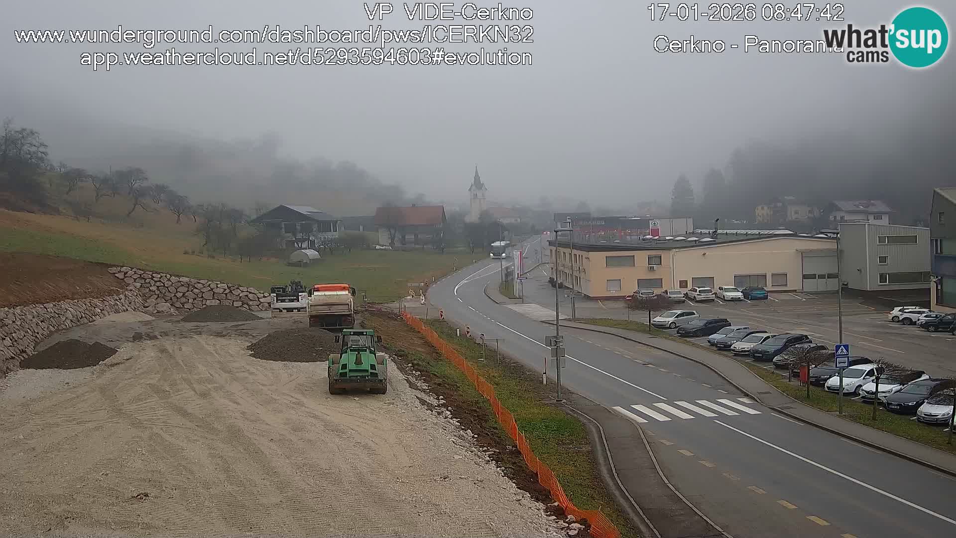 Cerkno city entrance Live Webcam