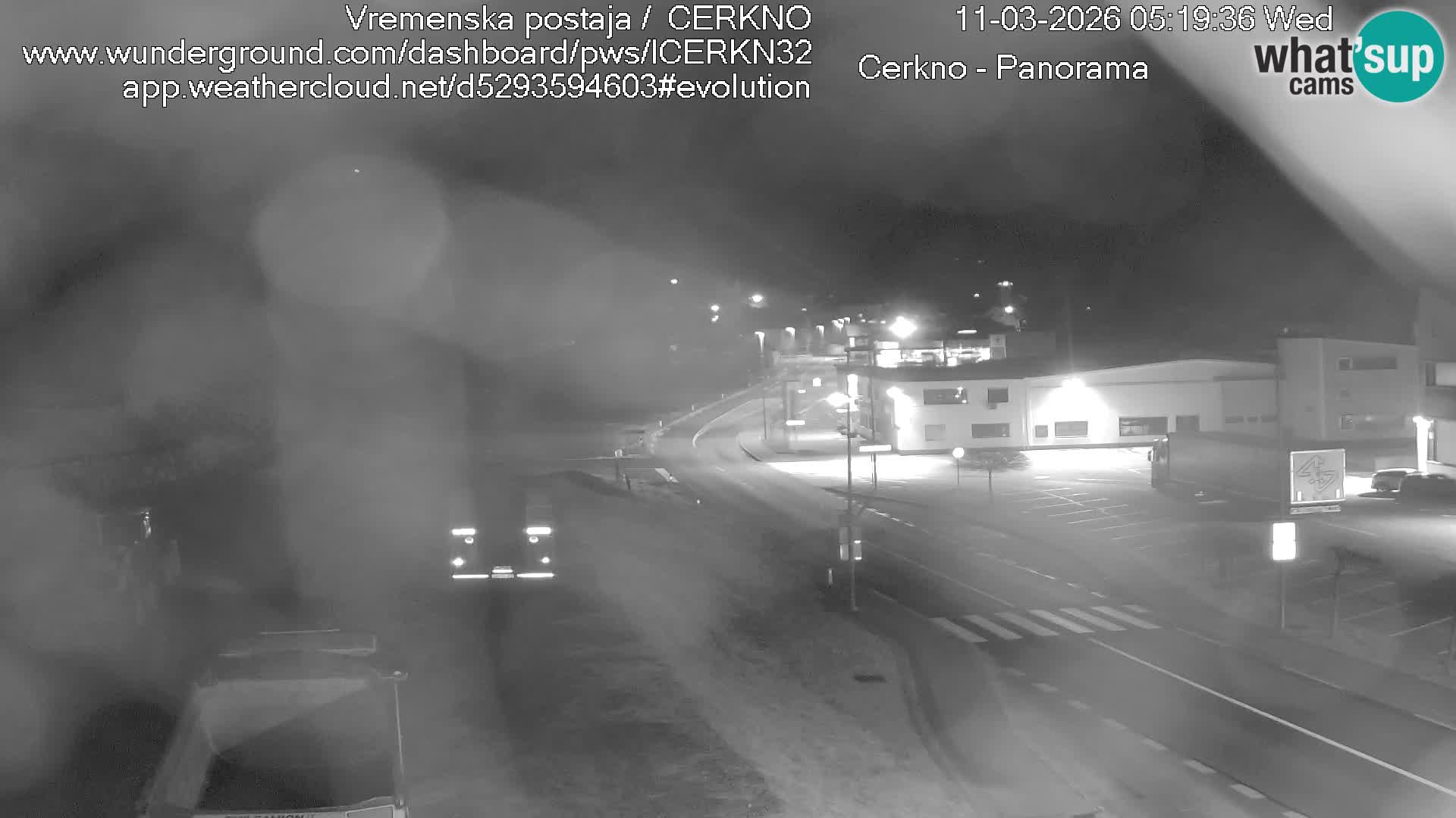 Cerkno city entrance Live Webcam