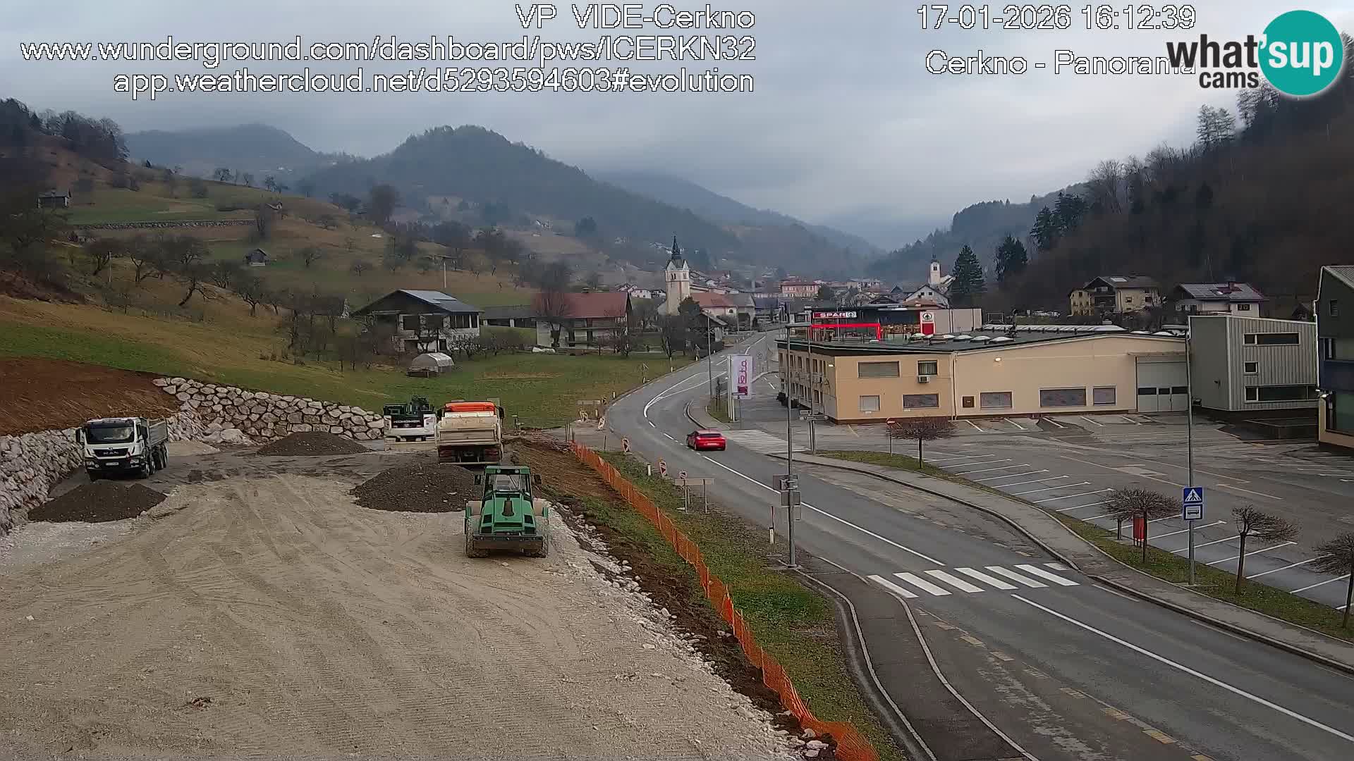 Cerkno ulaz u grad – Kamera uživo