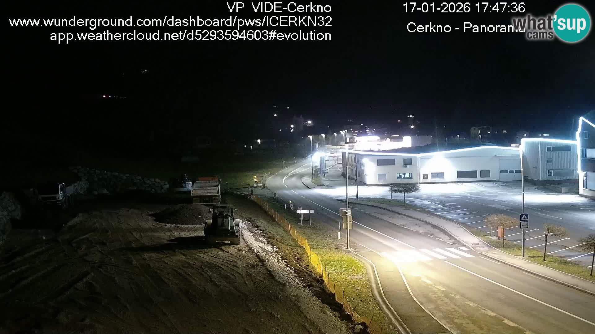 Cerkno city entrance Live Webcam