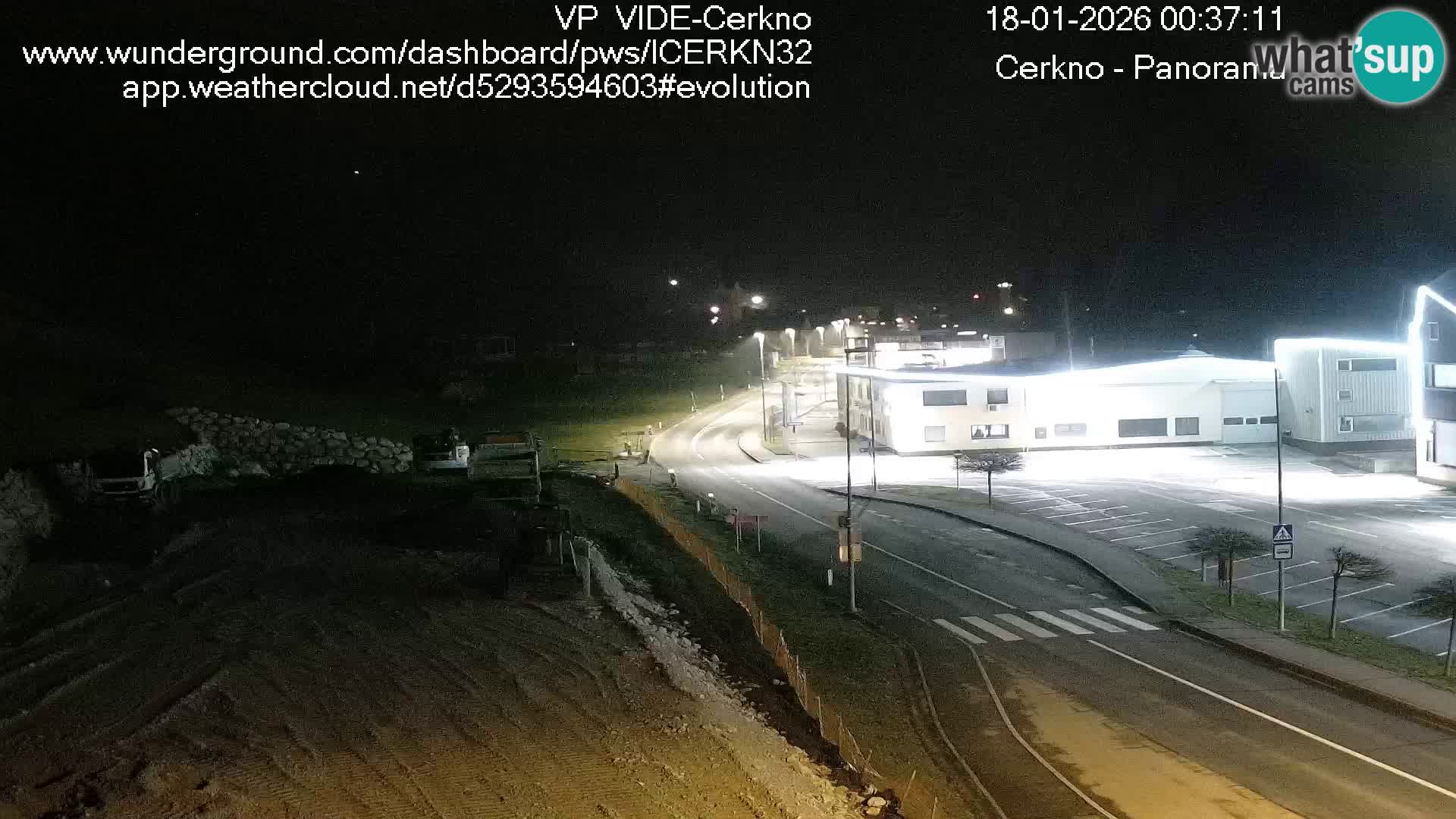 Webcam en direct – Entrée de la ville de Cerkno