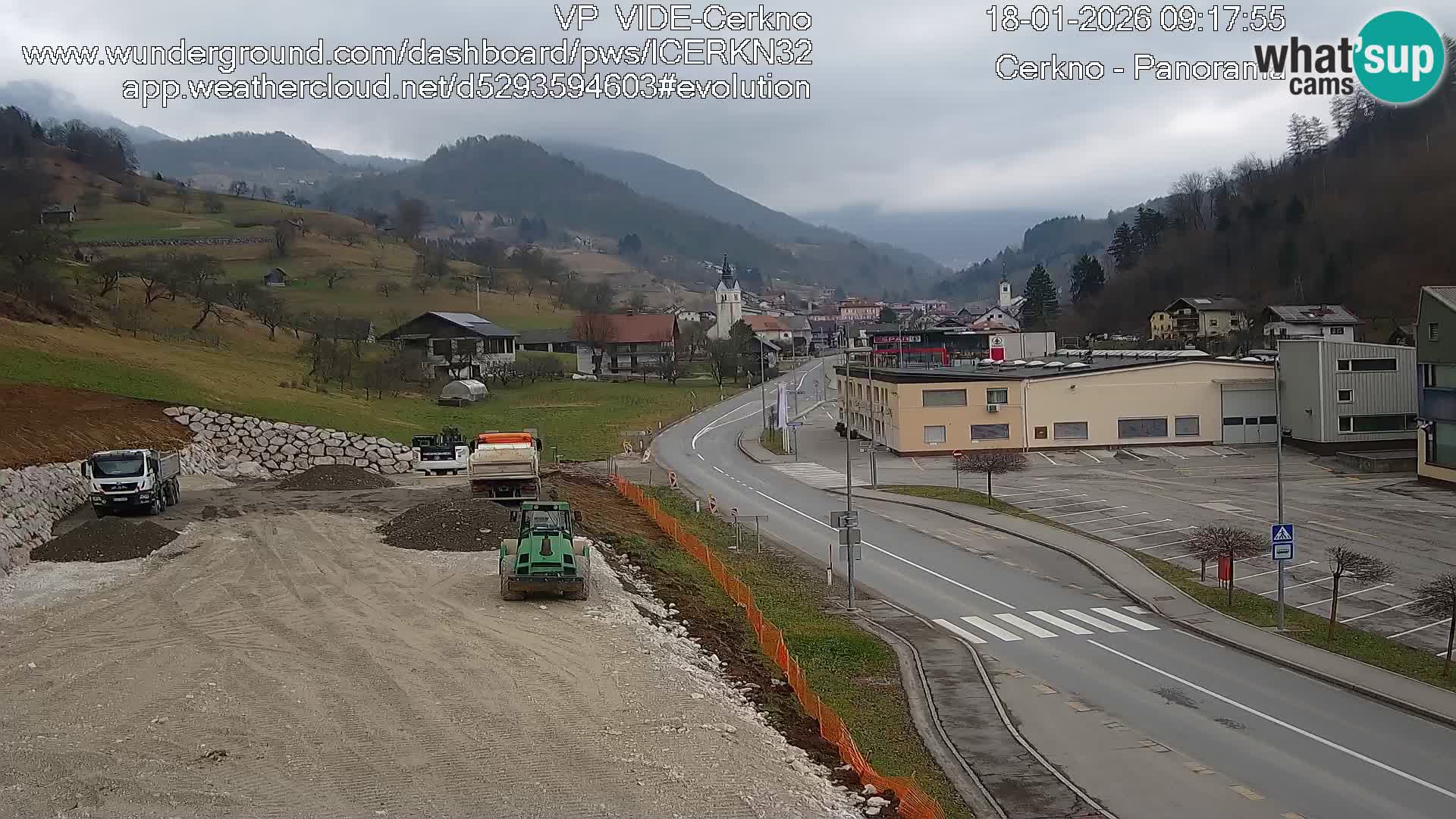 Cerkno ulaz u grad – Kamera uživo