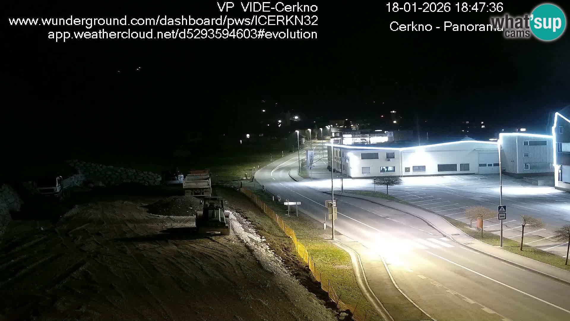 Cerkno city entrance Live Webcam