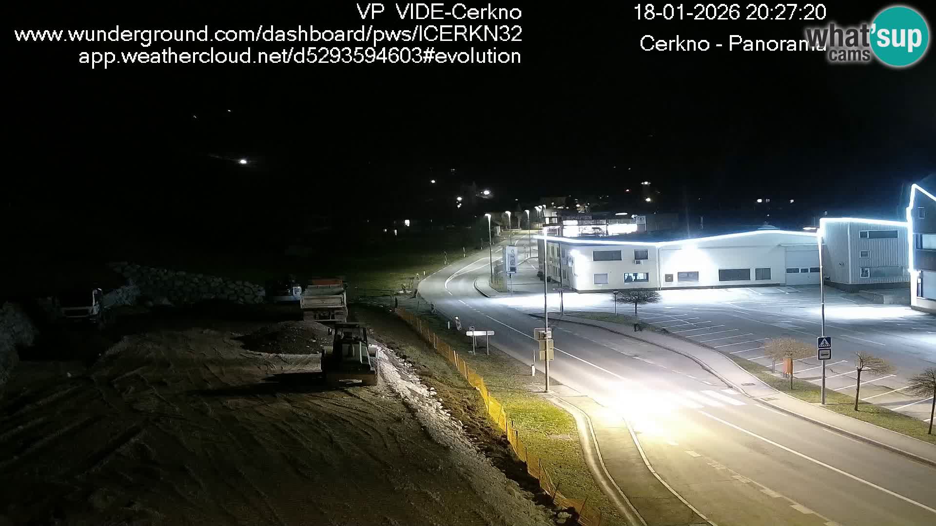 Cerkno city entrance Live Webcam