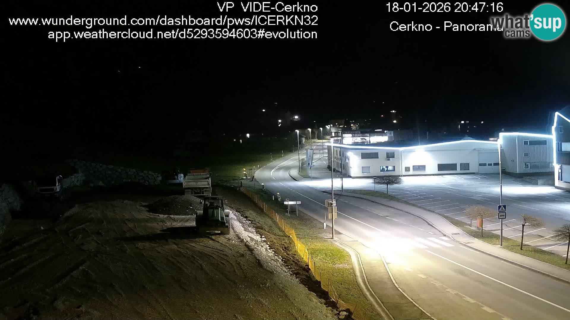 Cerkno entrada a la ciudad Webcam en vivo
