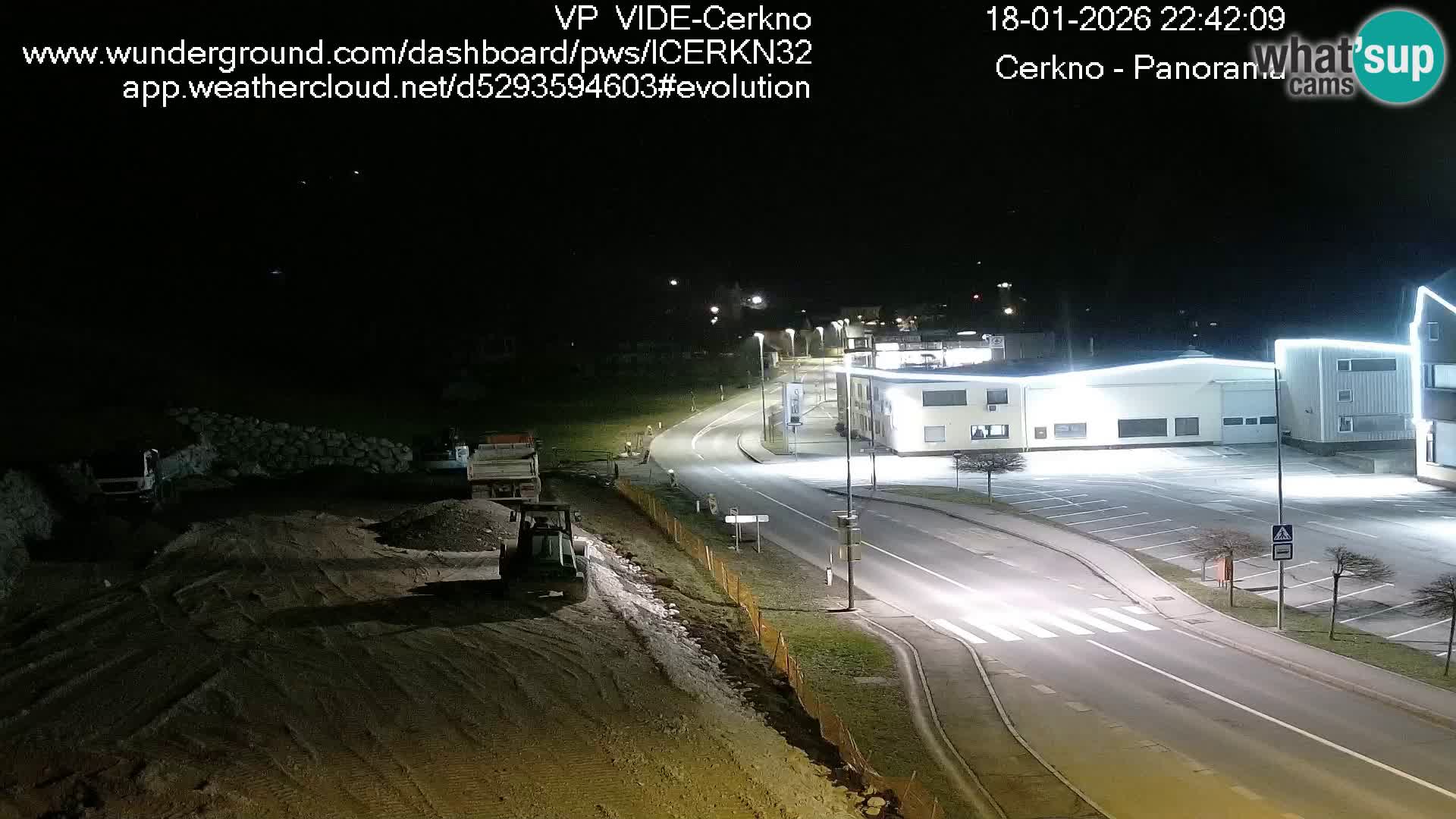 Webcam en direct – Entrée de la ville de Cerkno