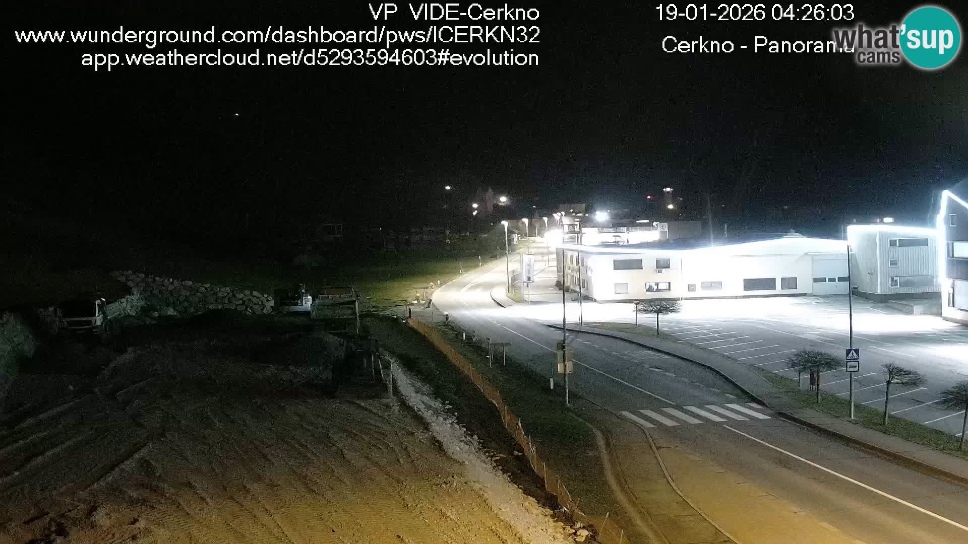 Cerkno entrada a la ciudad Webcam en vivo