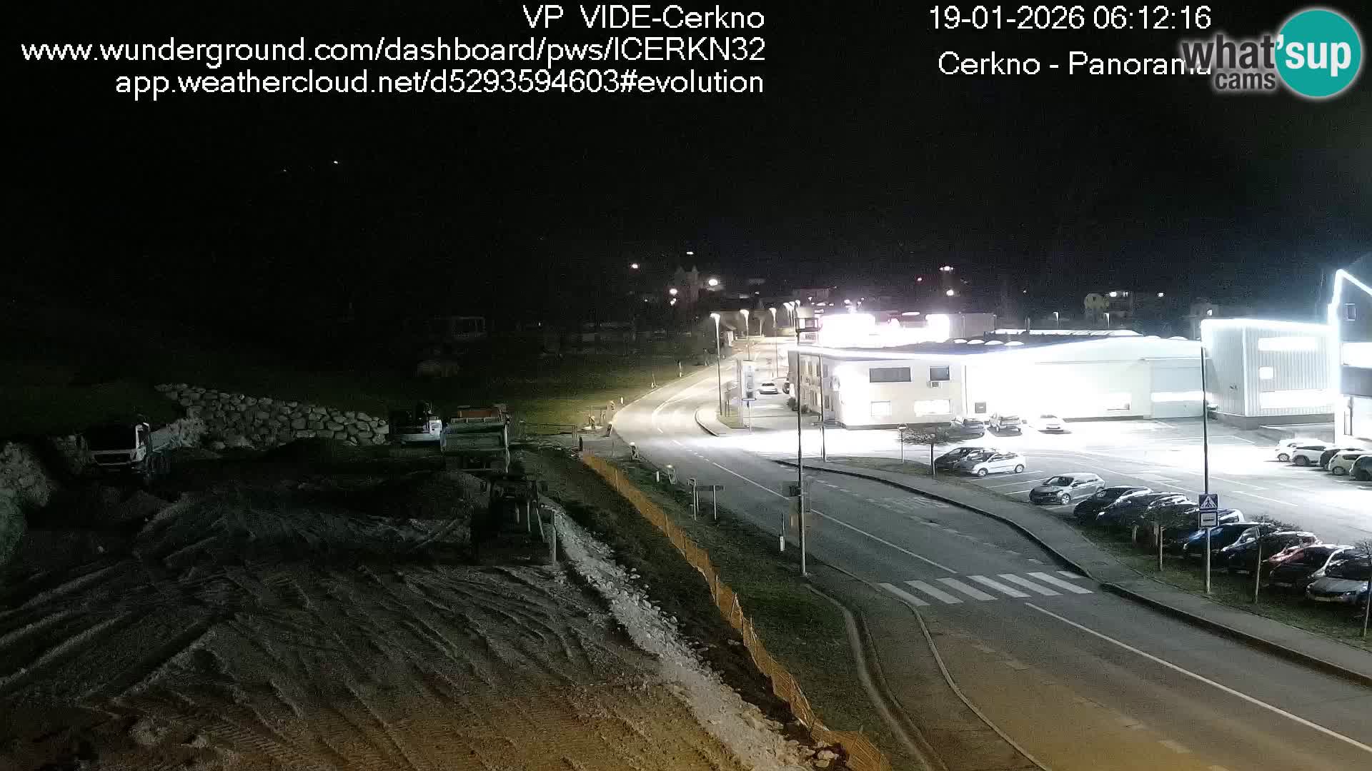 Cerkno entrada a la ciudad Webcam en vivo