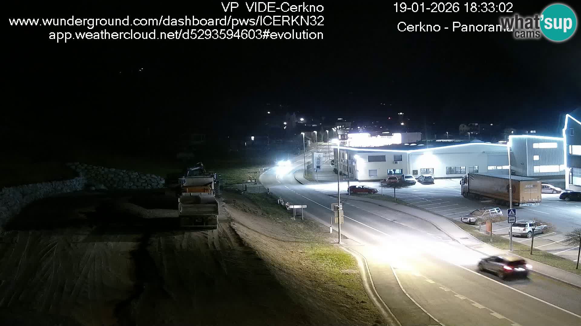 Cerkno city entrance Live Webcam