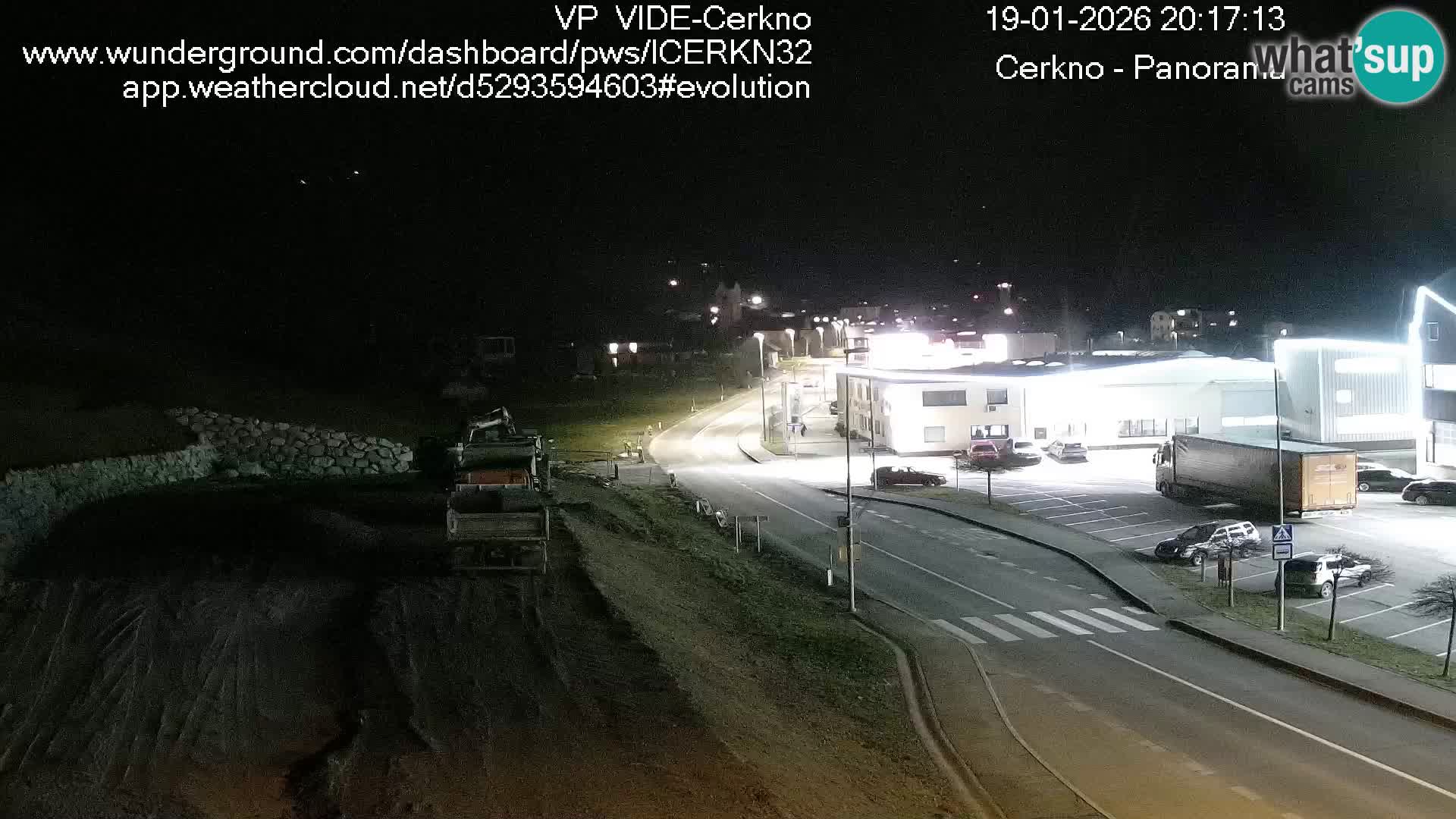 Cerkno city entrance Live Webcam