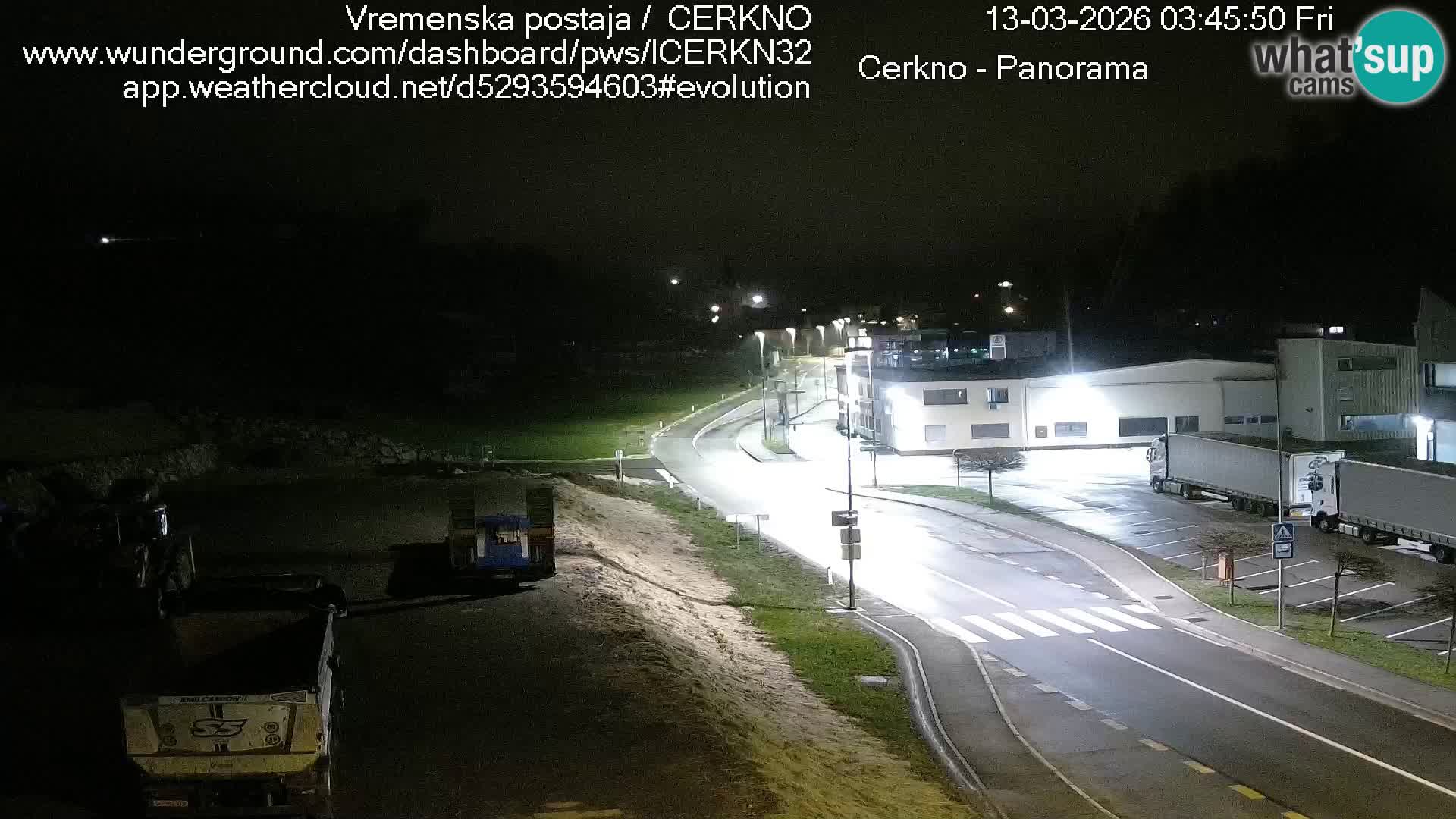 Cerkno city entrance Live Webcam