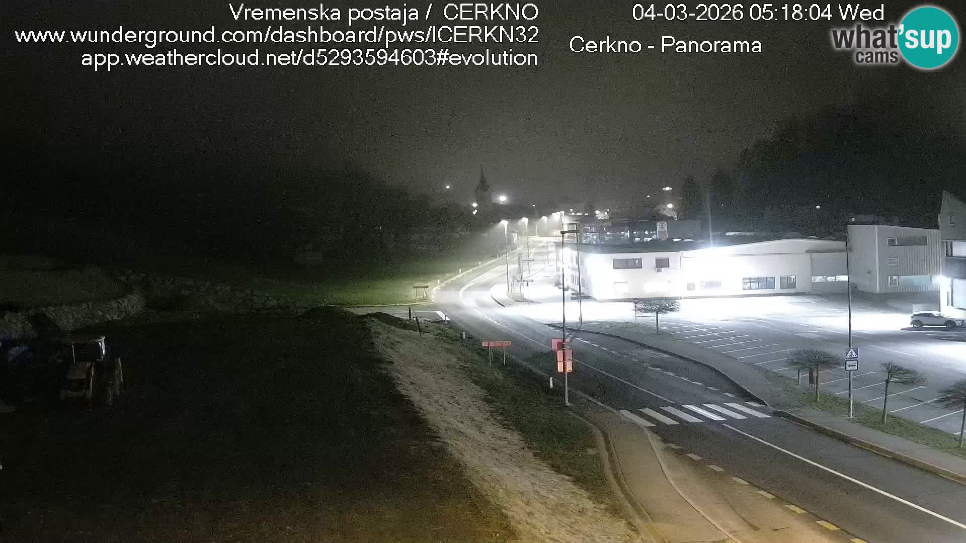 Cerkno city entrance Live Webcam