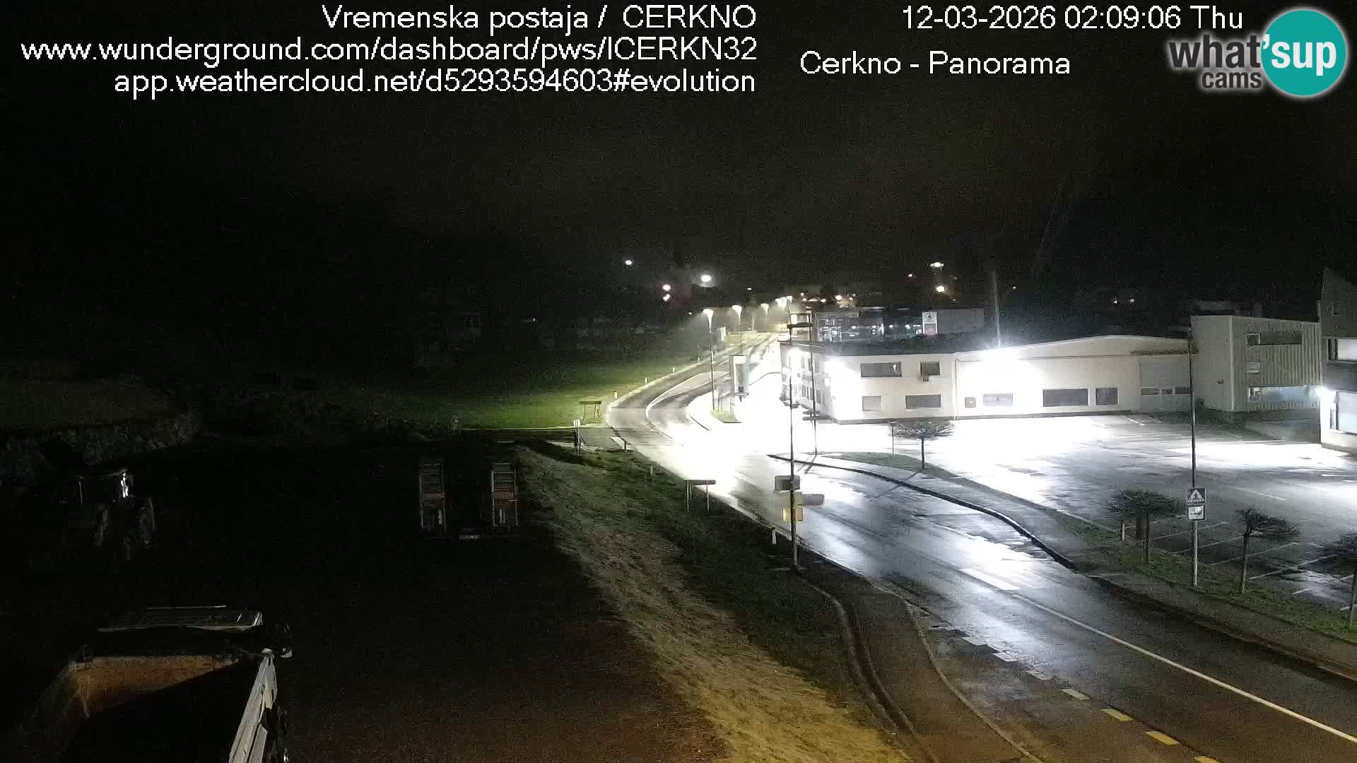 Cerkno city entrance Live Webcam