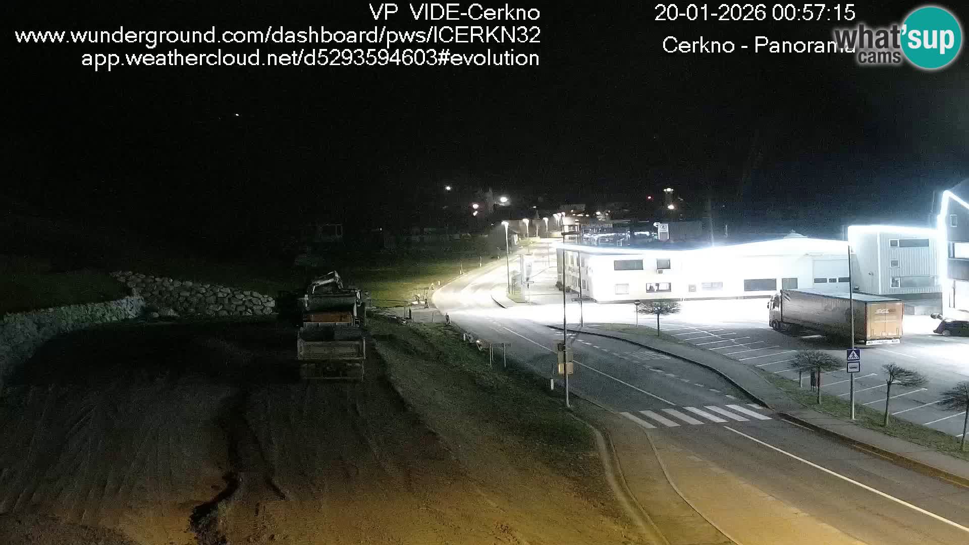 Cerkno city entrance Live Webcam